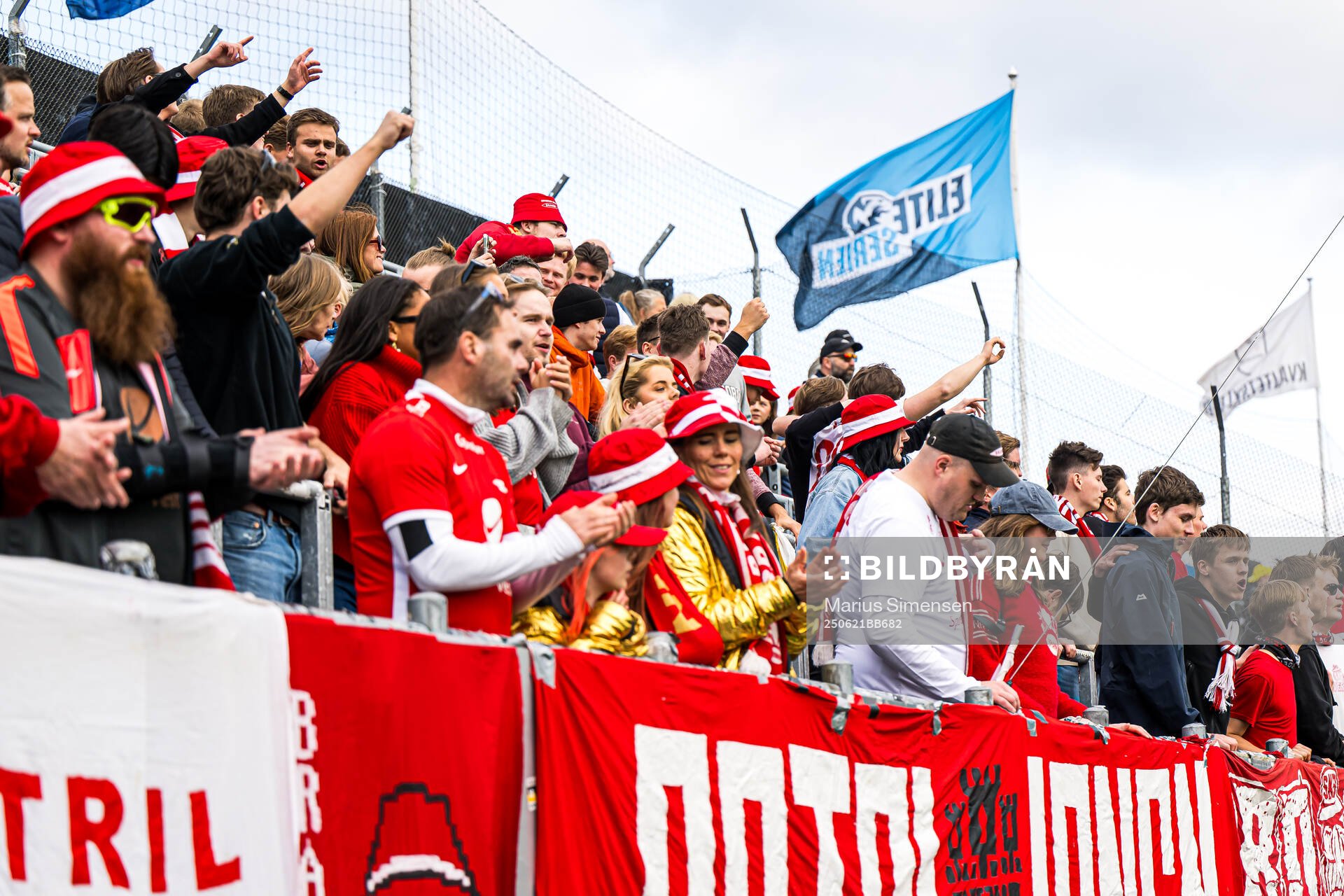 Spectators in the stands