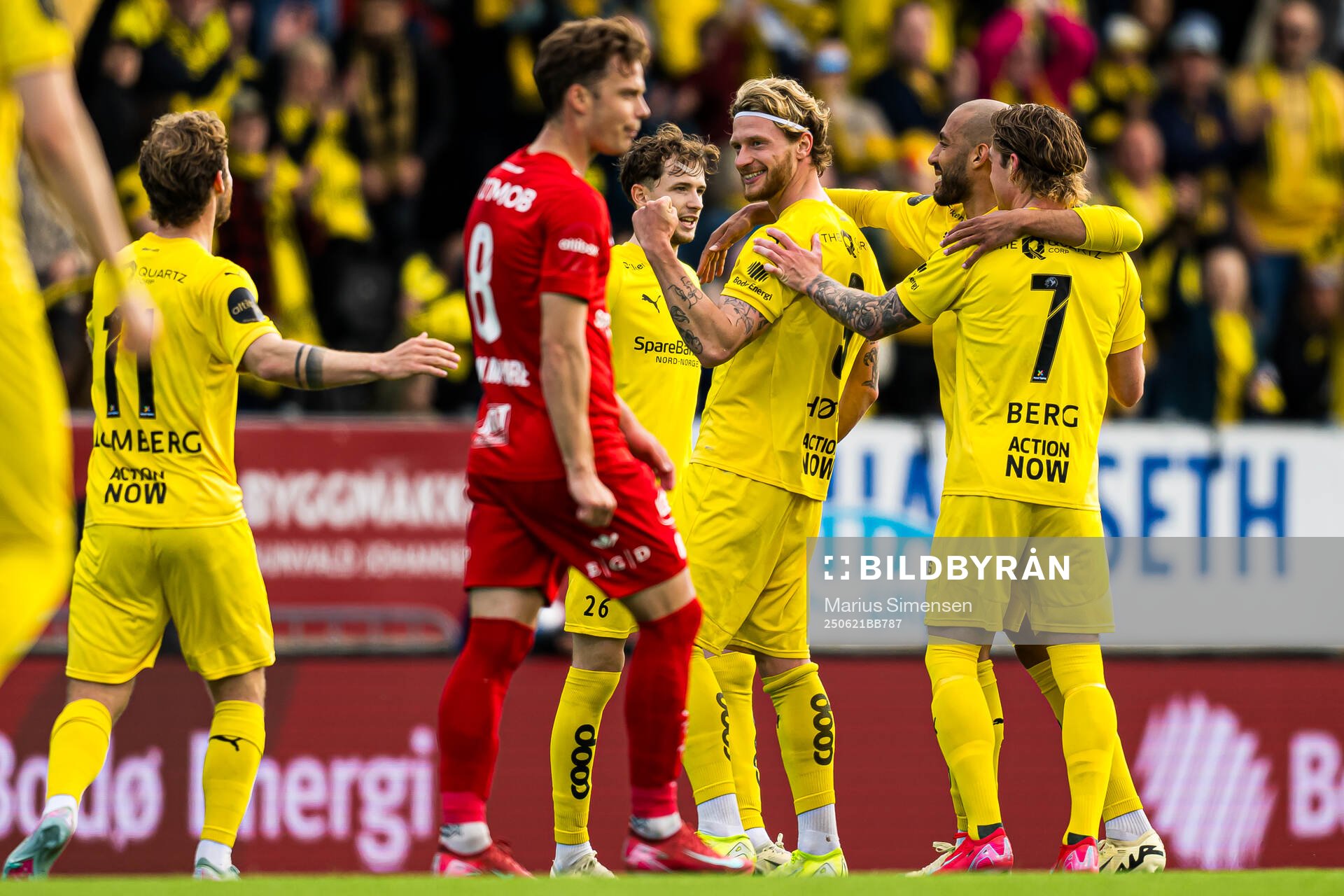 Kasper Høgh of Bodø/Glimt celebrates