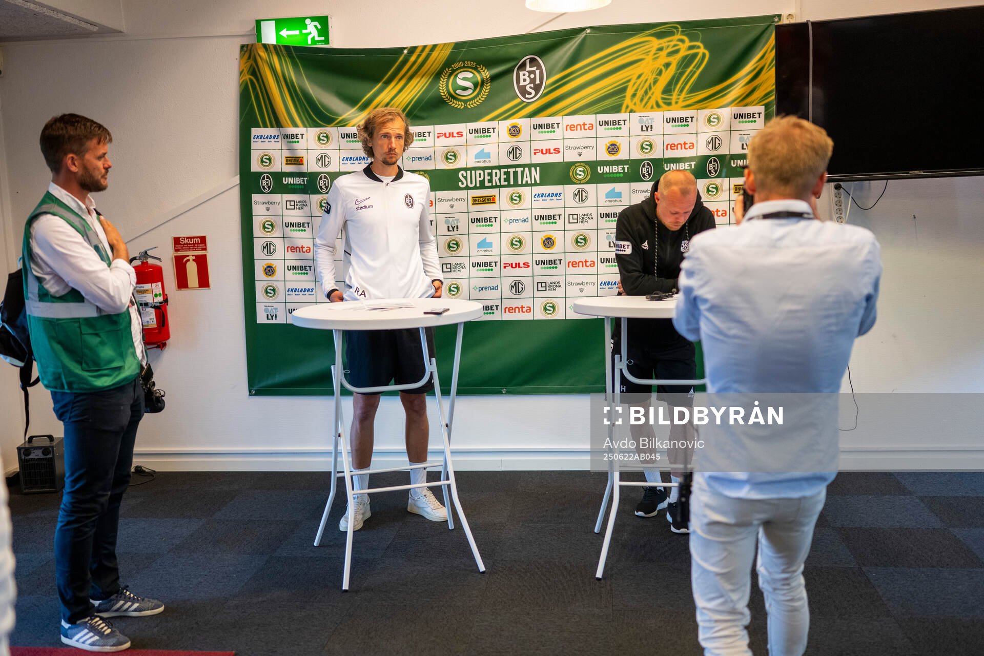 Landskronas tränare Robin Asterhed och Örebros