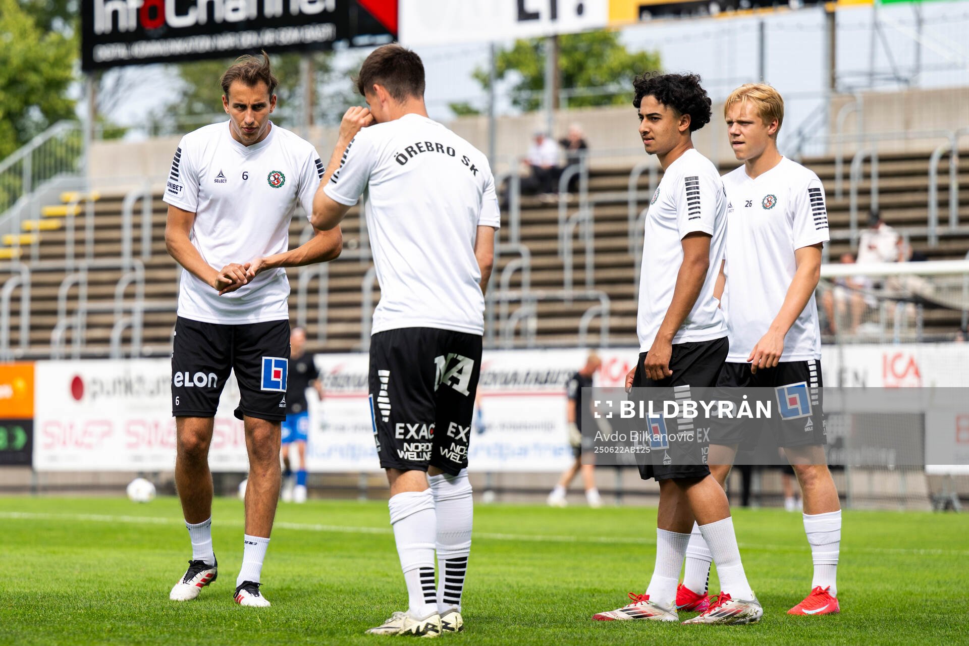 Örebros Melvin Bajrovic oh Hasan Dana före