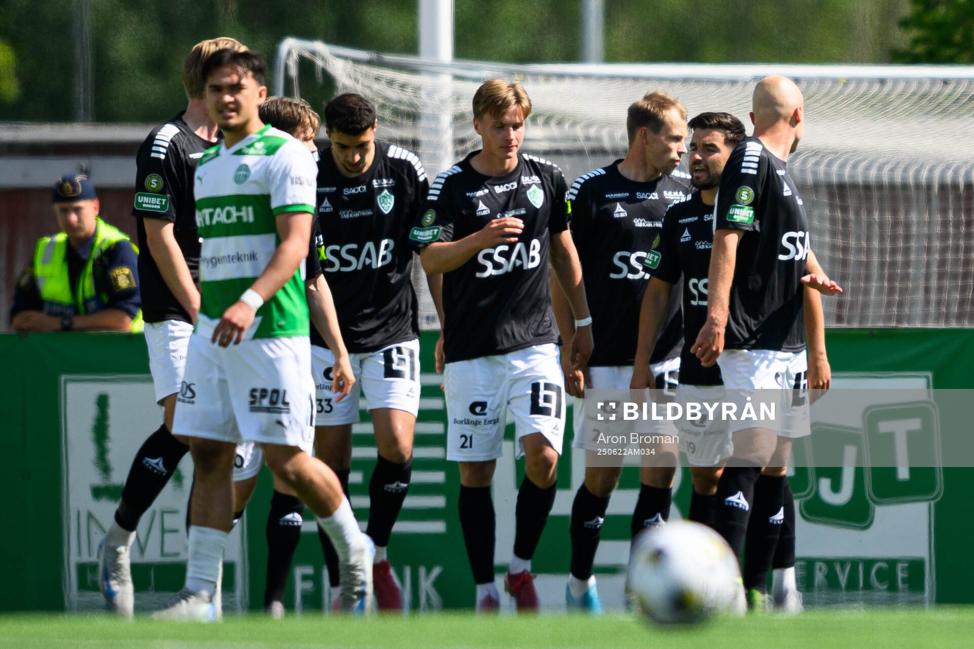 Brages spelare jublar