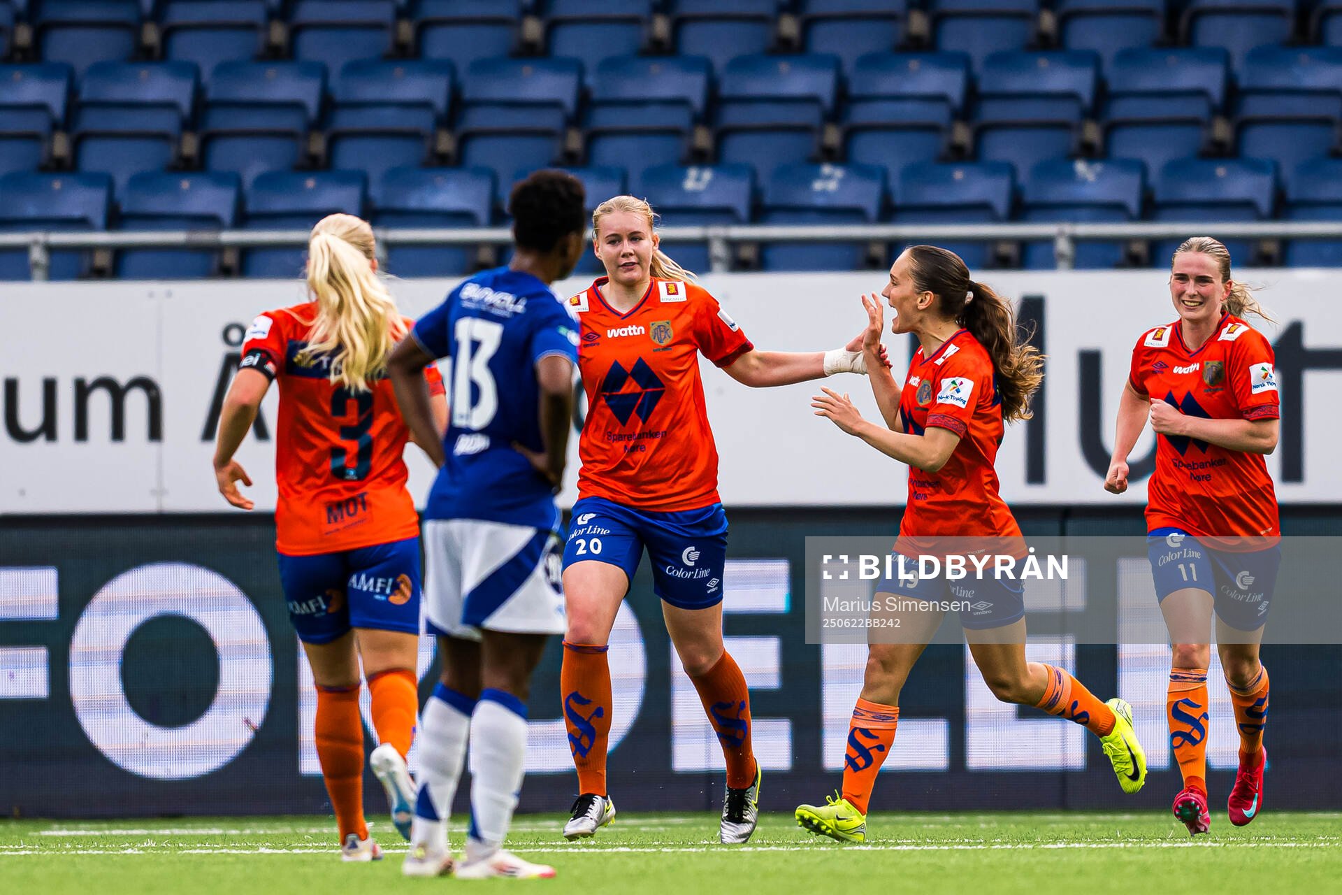 Karna Solskjær of AaFK Fortuna celebrates