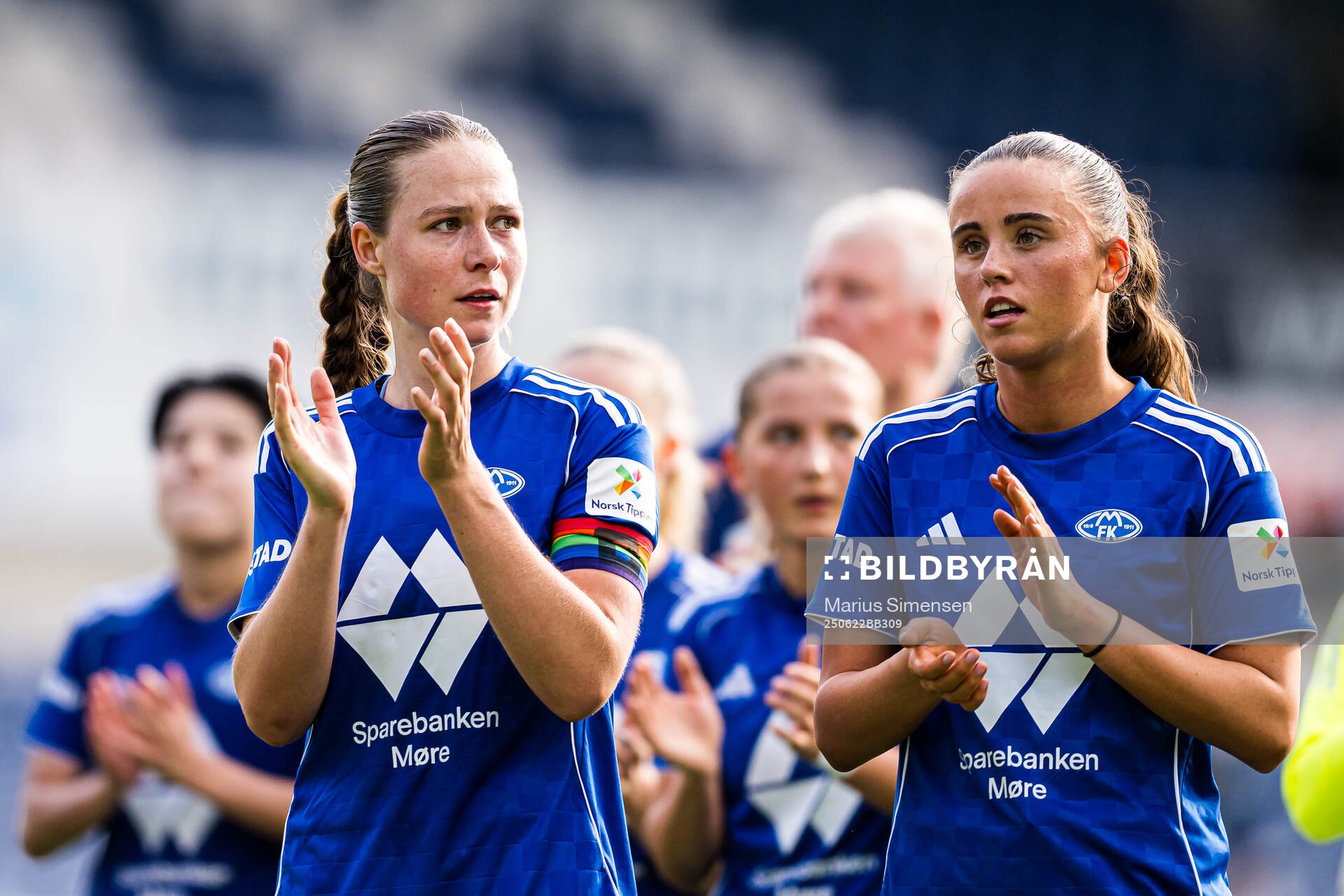 Laura Nielsen-Guldbjerg Pedersen and Emma Sæther of Molde