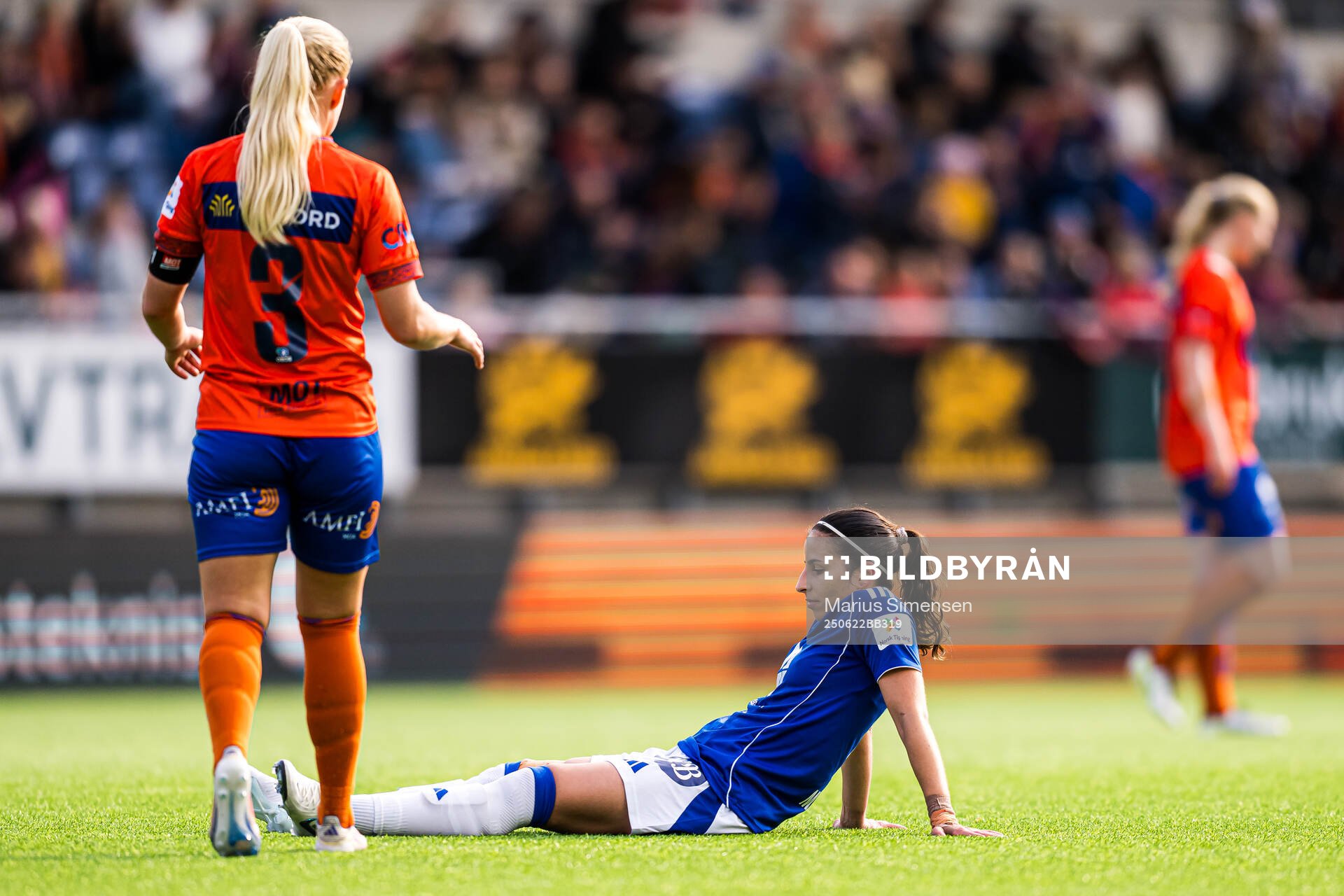 Chiara Alessandra Messerli of Molde looks dejected