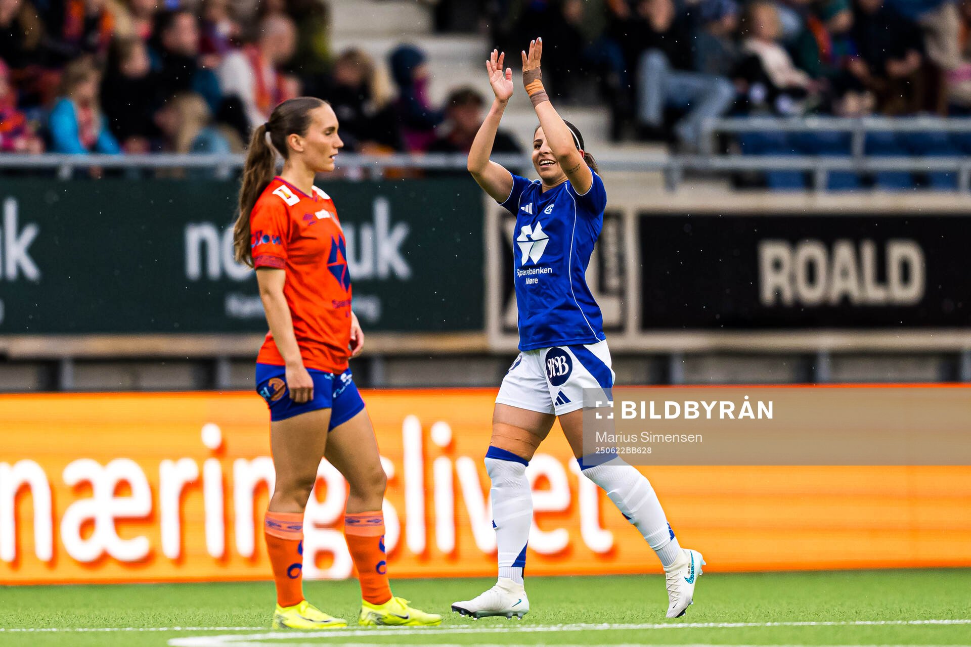 Chiara Alessandra Messerli of Molde celebrates