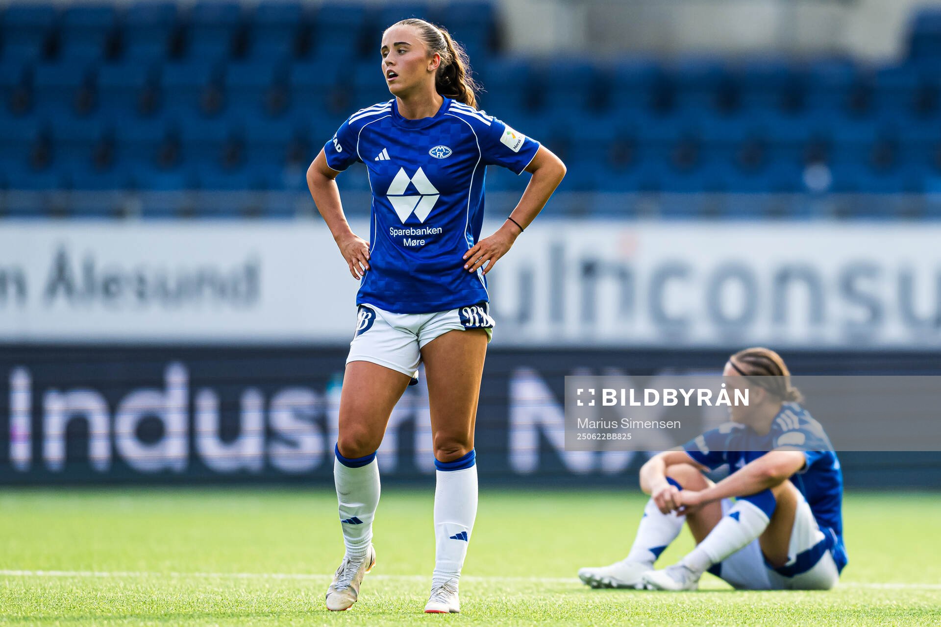 Emma Sæther of Molde looks dejected