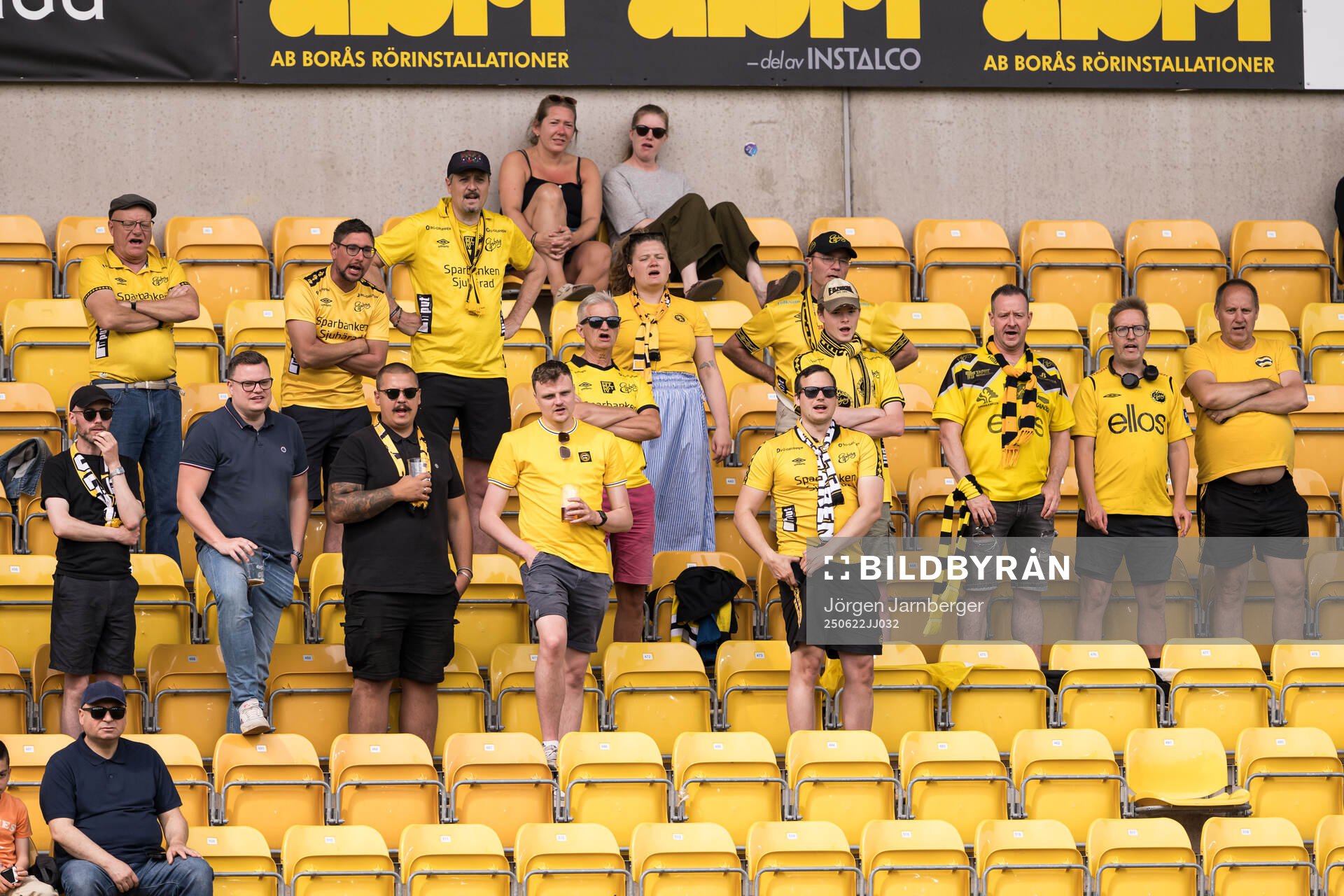Elfsborgs supportrar på läktaren
