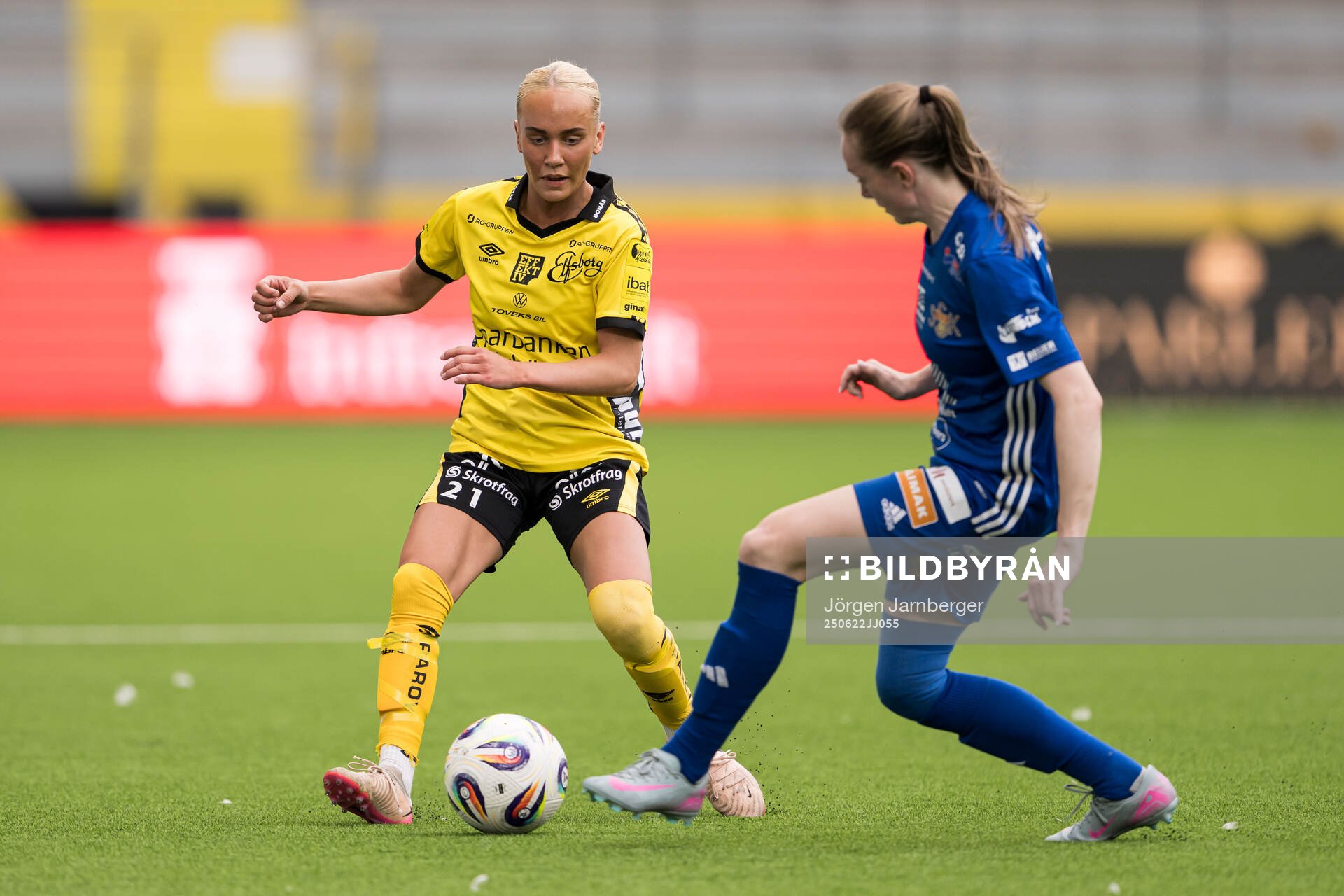 Elfsborgs Tea Skoglund och Sunnanås Lina Pettersson