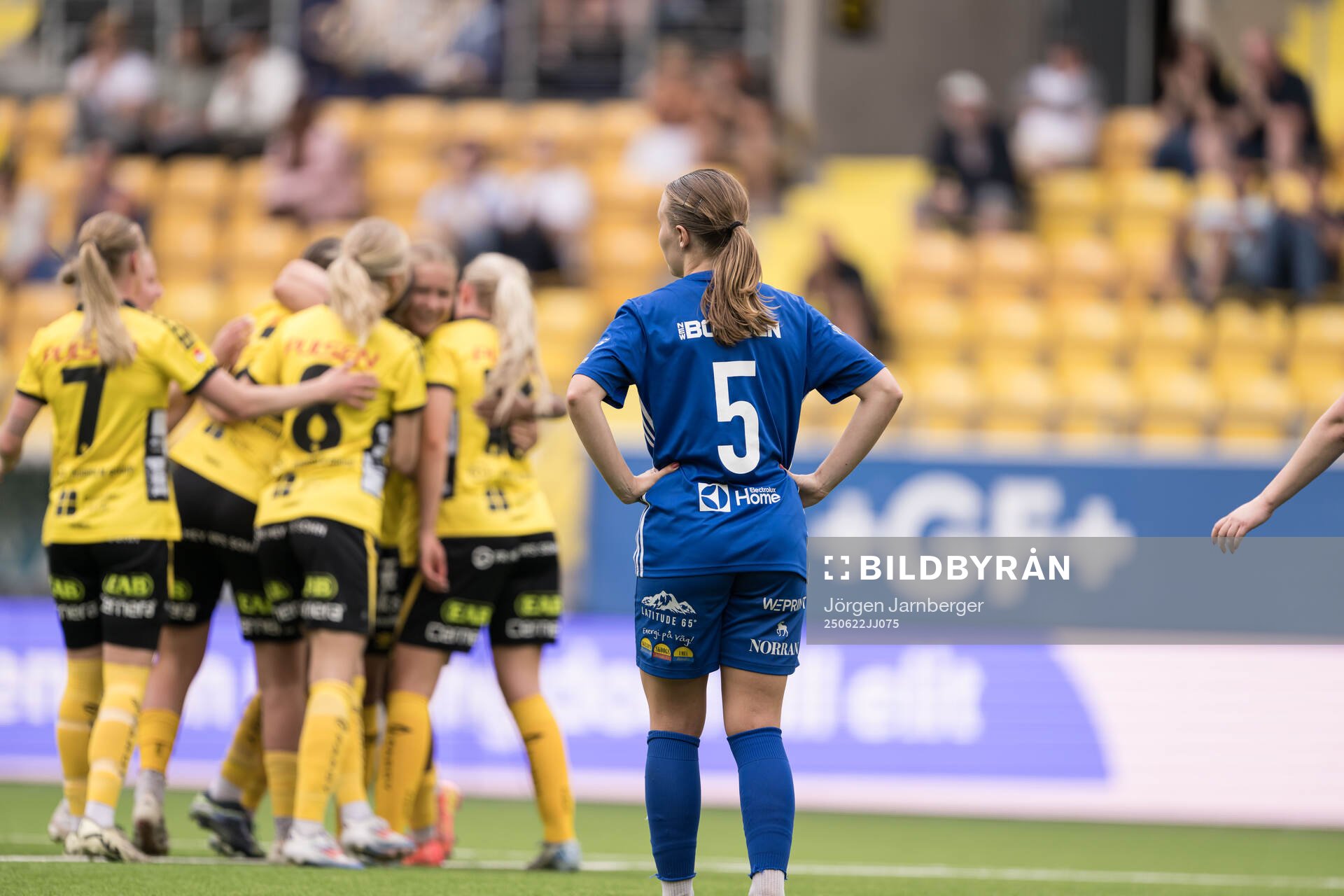 Under fotbollsmatchen i Elitettan mellan Elfsborg och