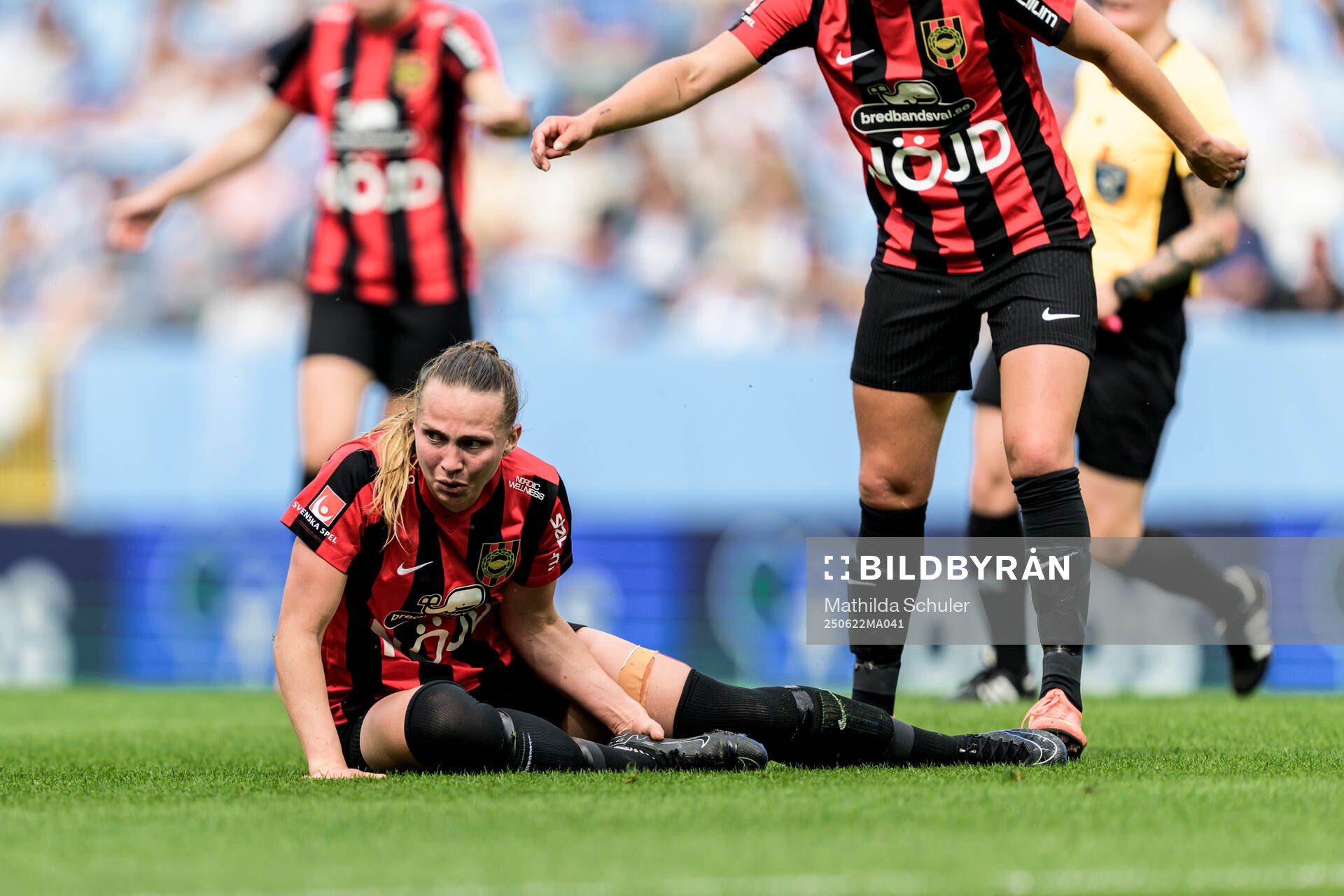 Brommapojkarnas Frida Thörnqvist har ont