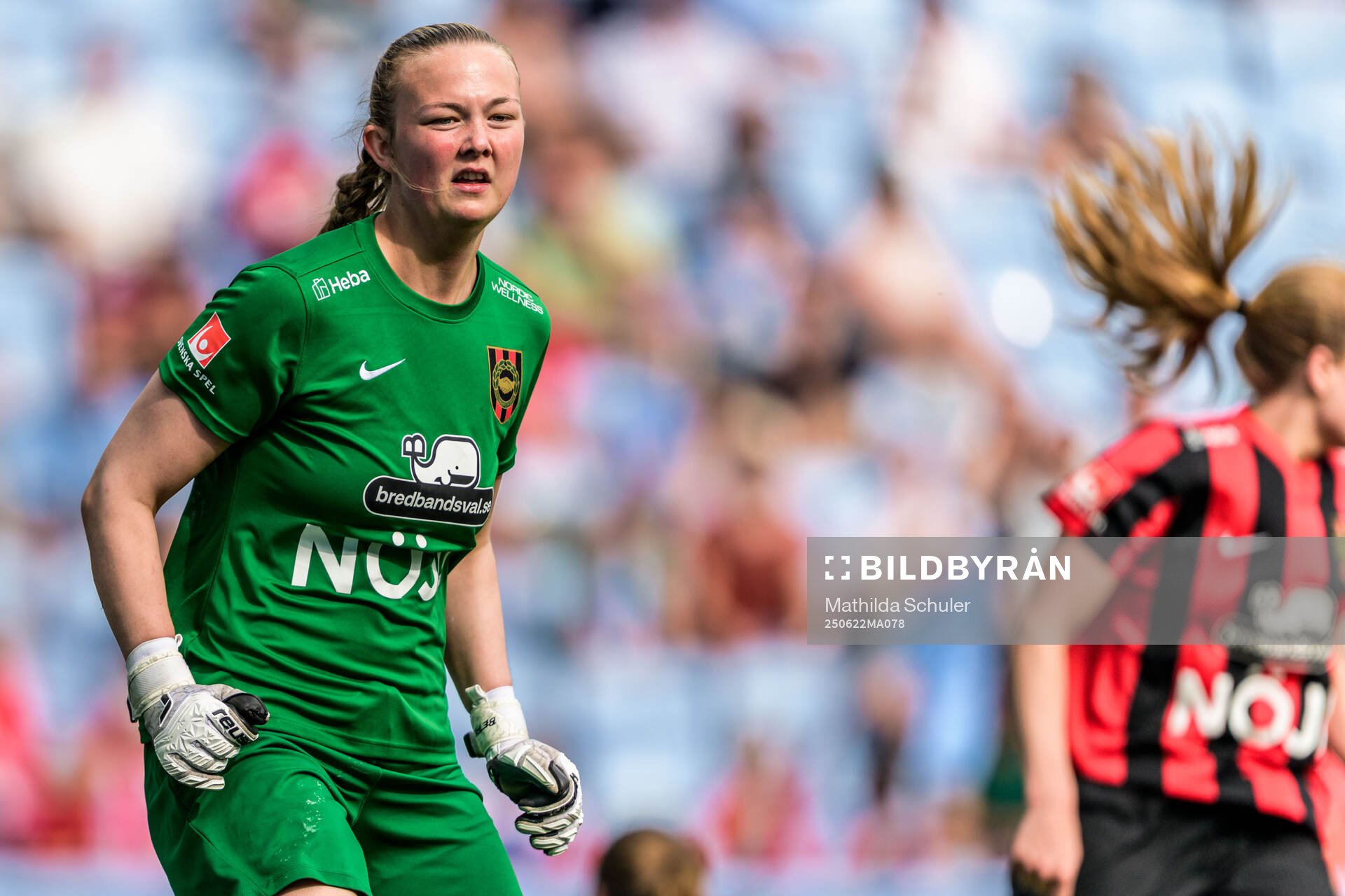 Brommapojkarnas målvakt Clara Ekstrand