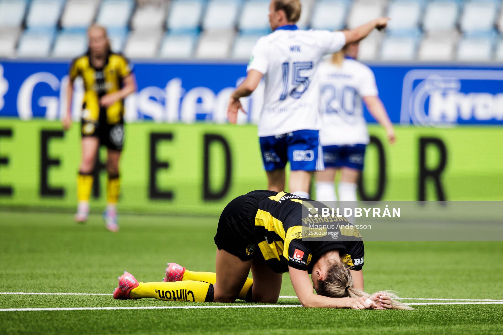 Hammarbys Ellen Wangerheim har ont