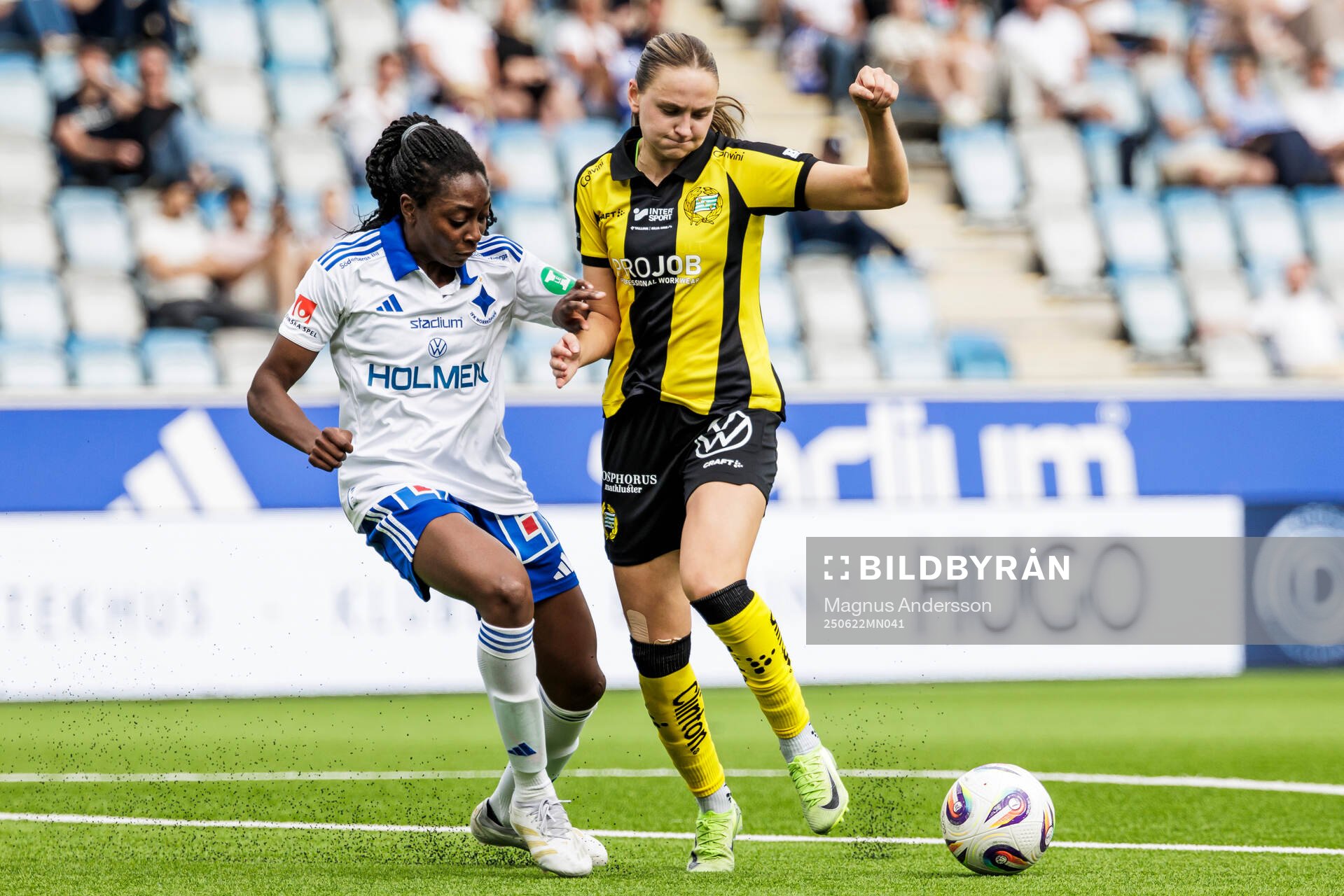 IFK Norrköpings Maya Aliyah Antoine och Hammarbys Vilde