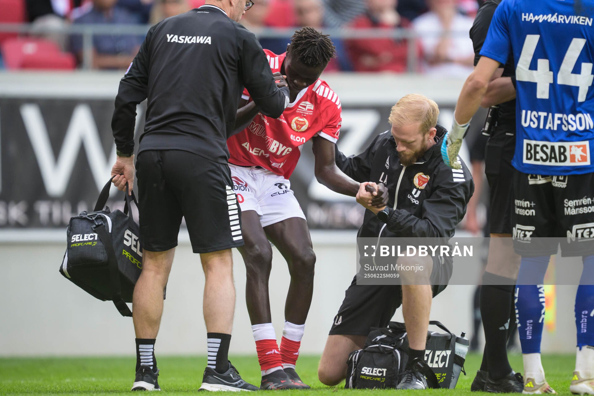 Kalmars Gibril Sosseh får vård