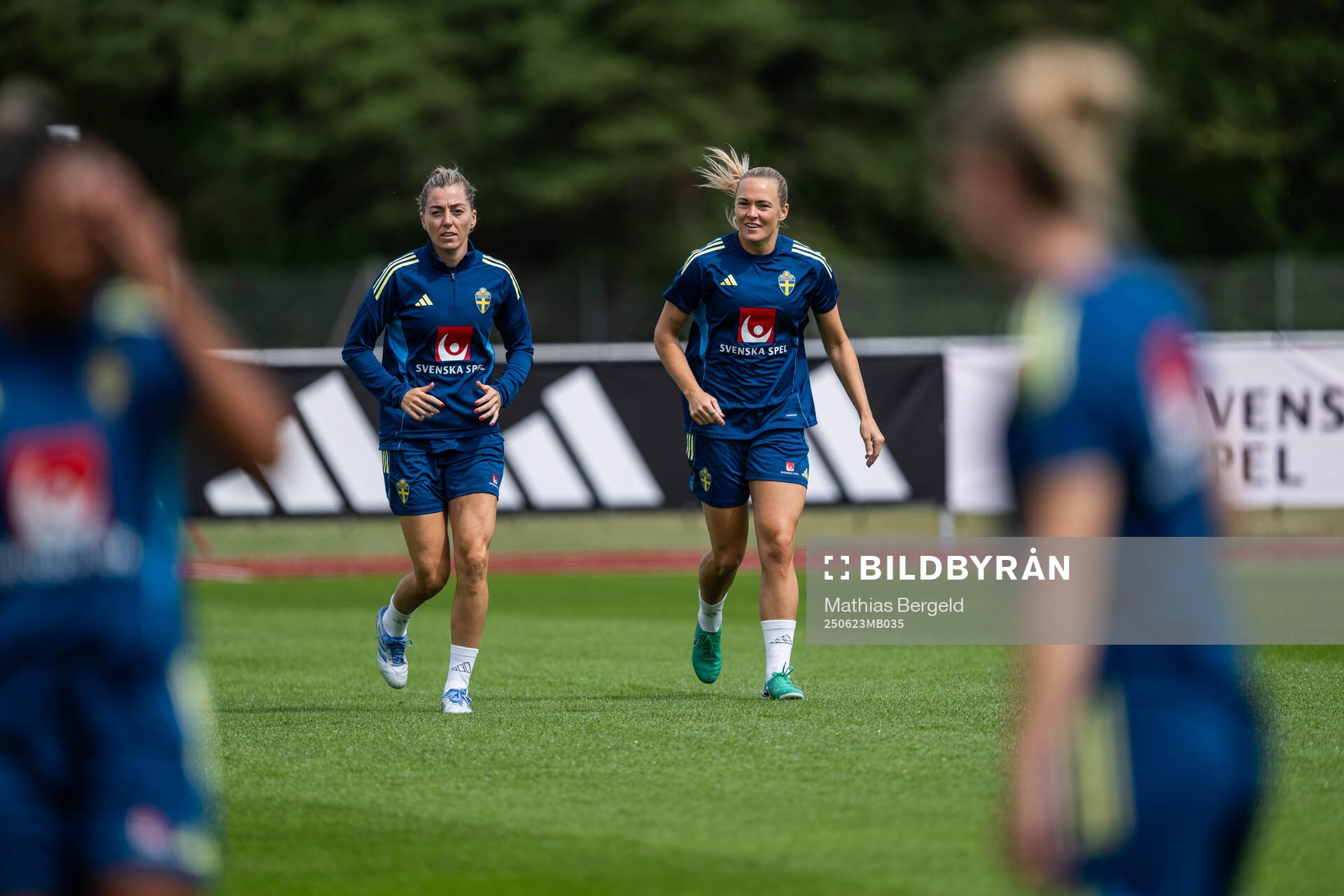 Linda Sembrant and Magdalena Eriksson of the Swedish