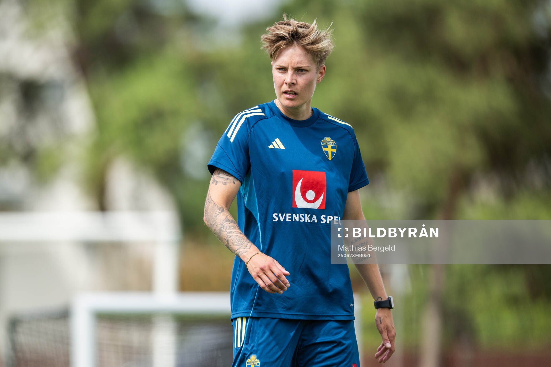 Lina Hurtig of the Swedish women’s national football team