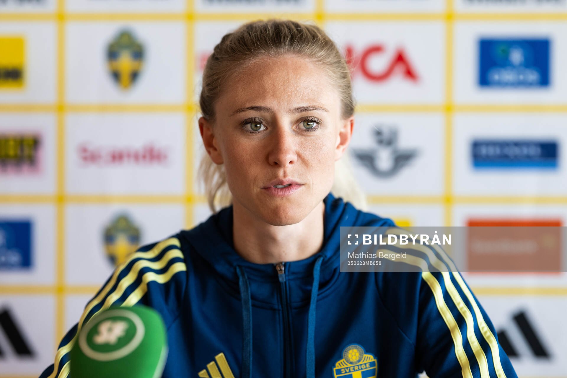 Rebecka Blomqvist of the Swedish women’s national