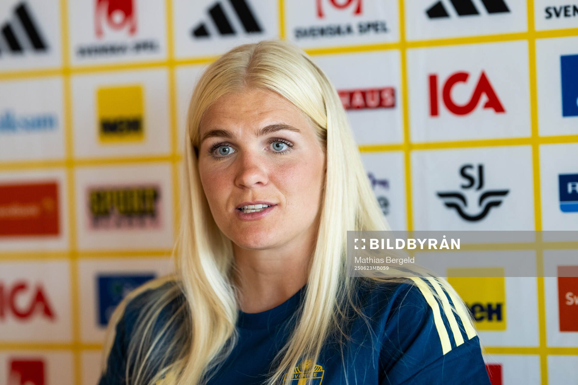 Goalkeeper Emma Holmgren of the Swedish women’s national
