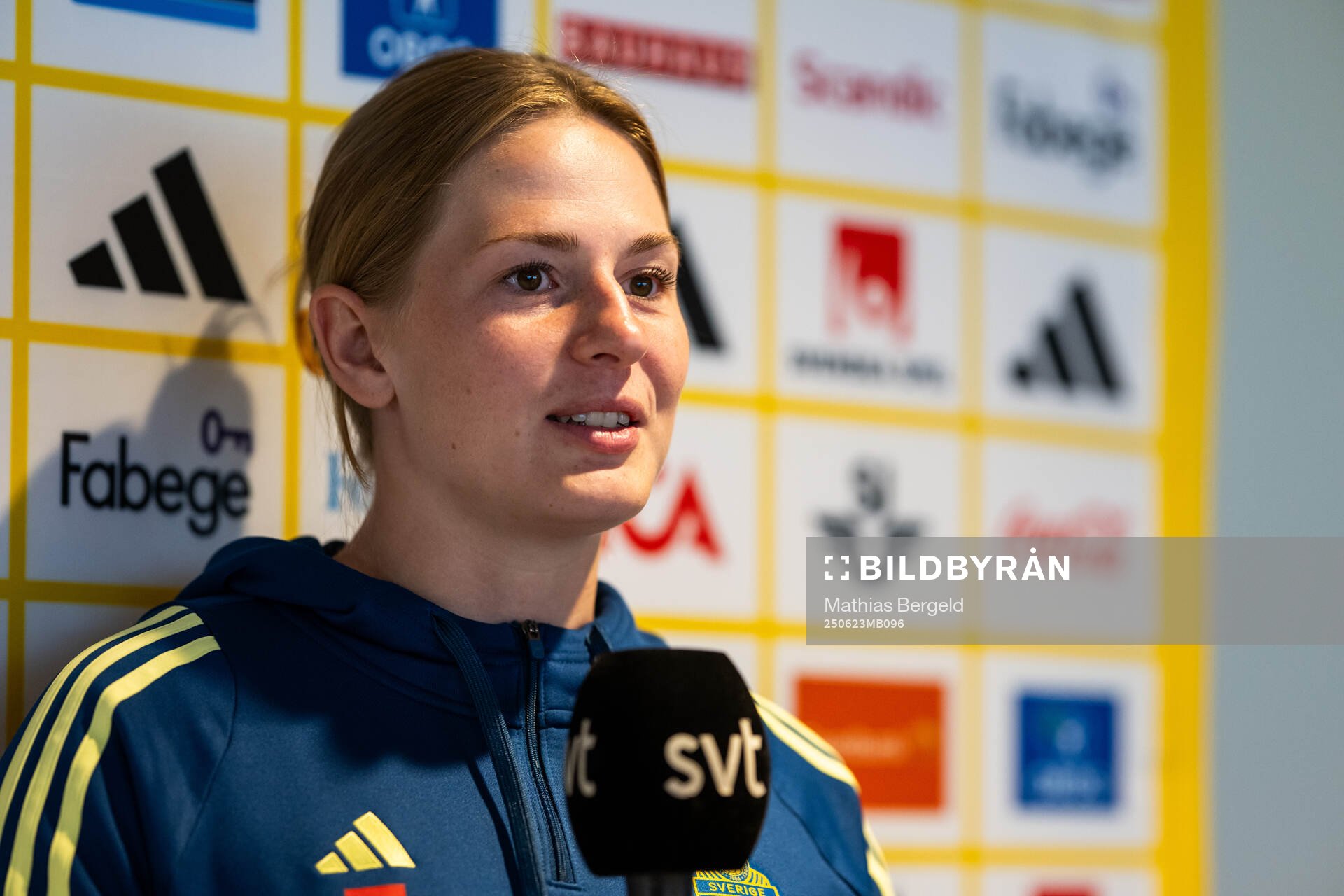 Goalkeeper Tove Enblom of the Swedish women’s national