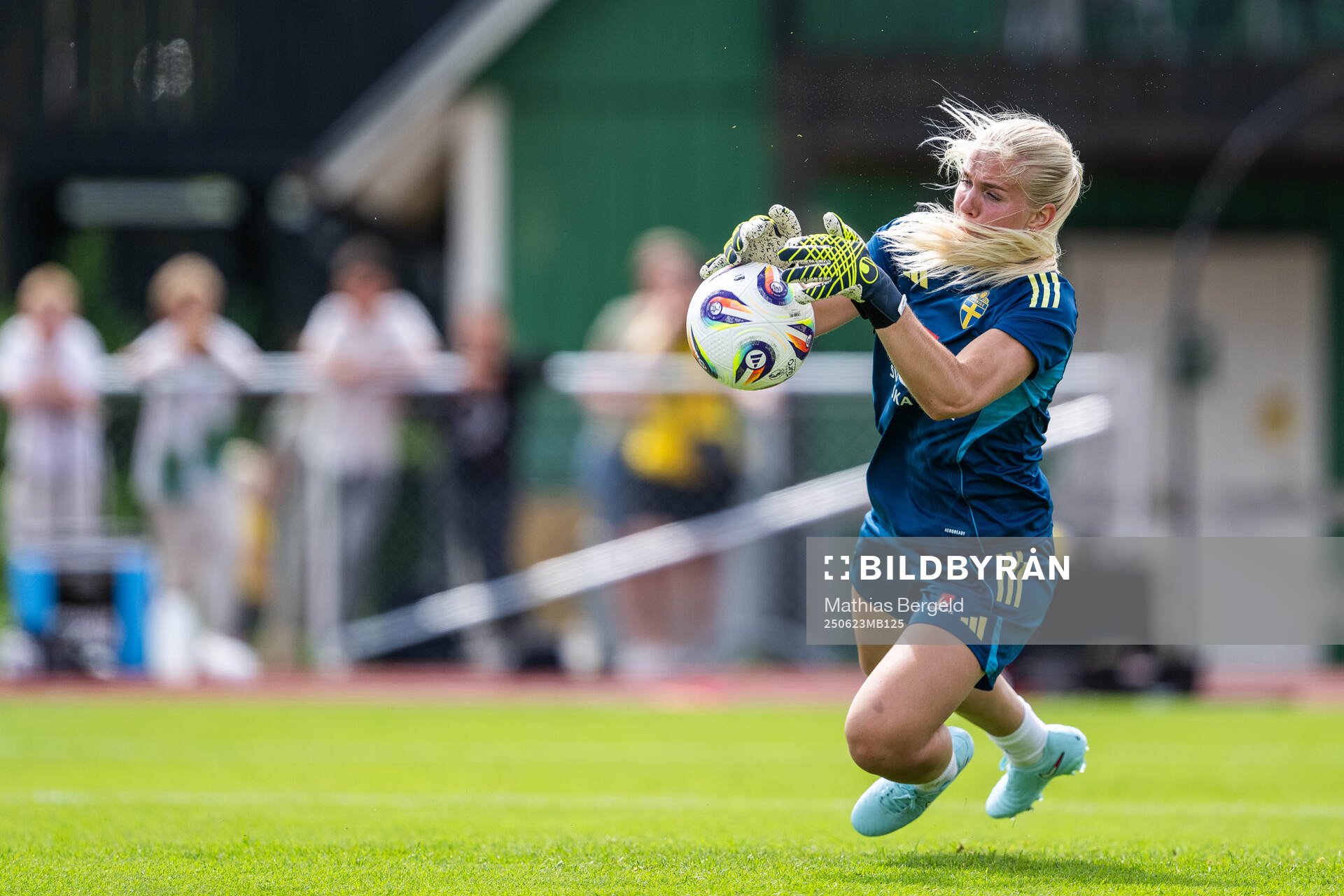 Goalkeeper Emma Holmgren of the Swedish women’s national