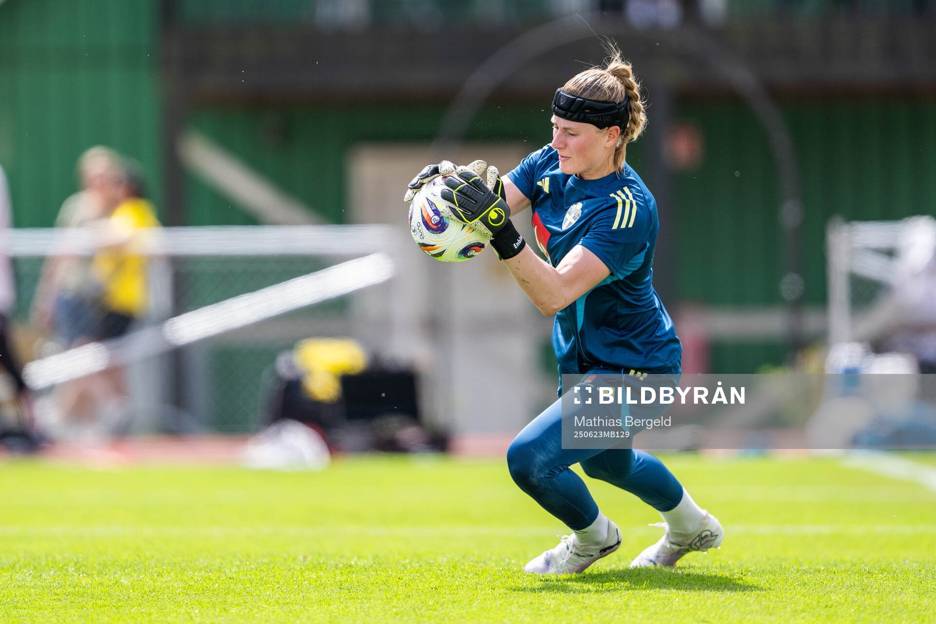 Goalkeeper Tove Enblom of the Swedish women’s national