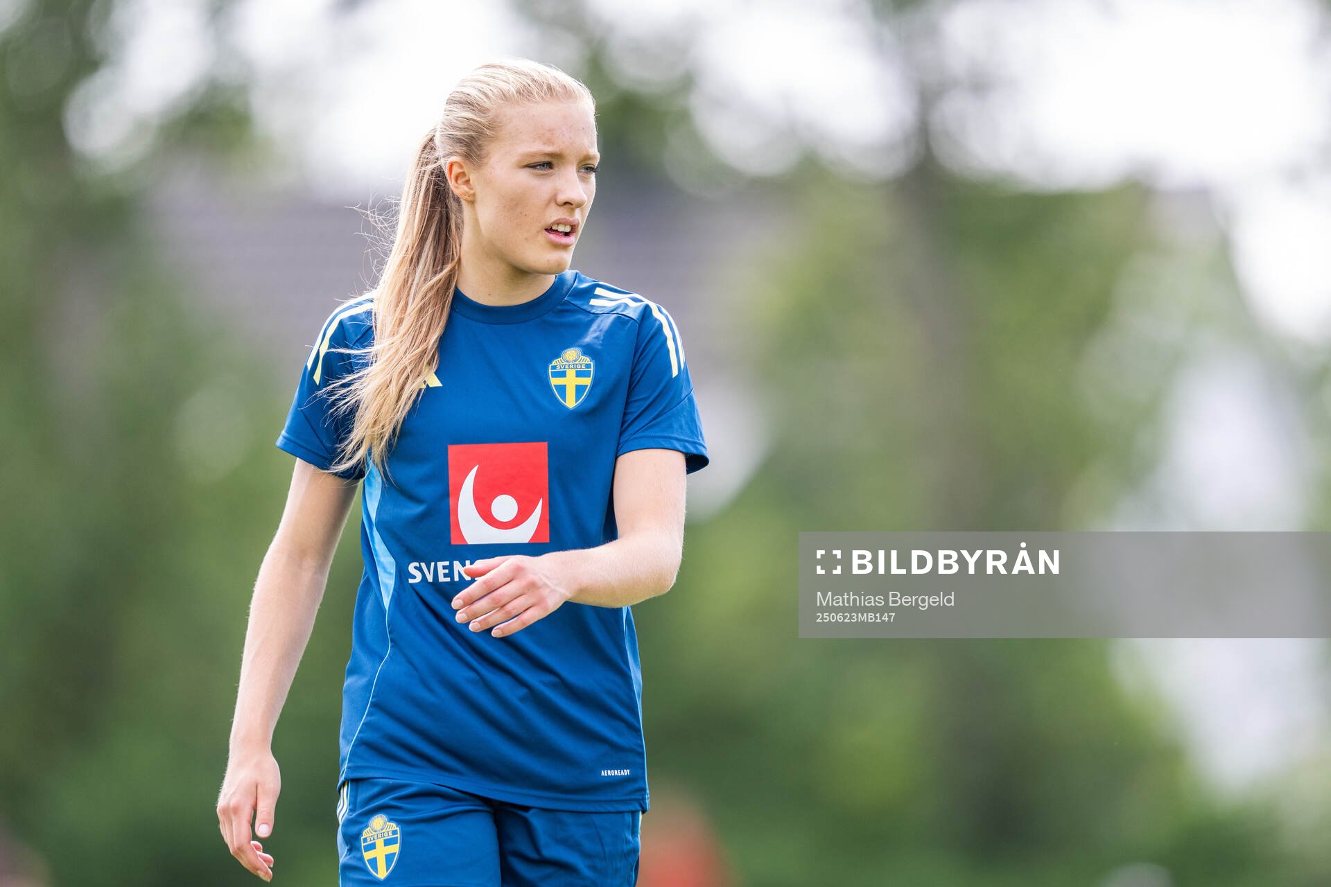 Smilla Holmberg of the Swedish women’s national football