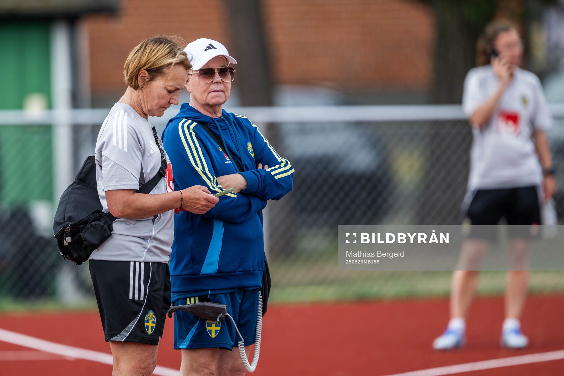 Physio Annica Näsmark and head of delegation Marika