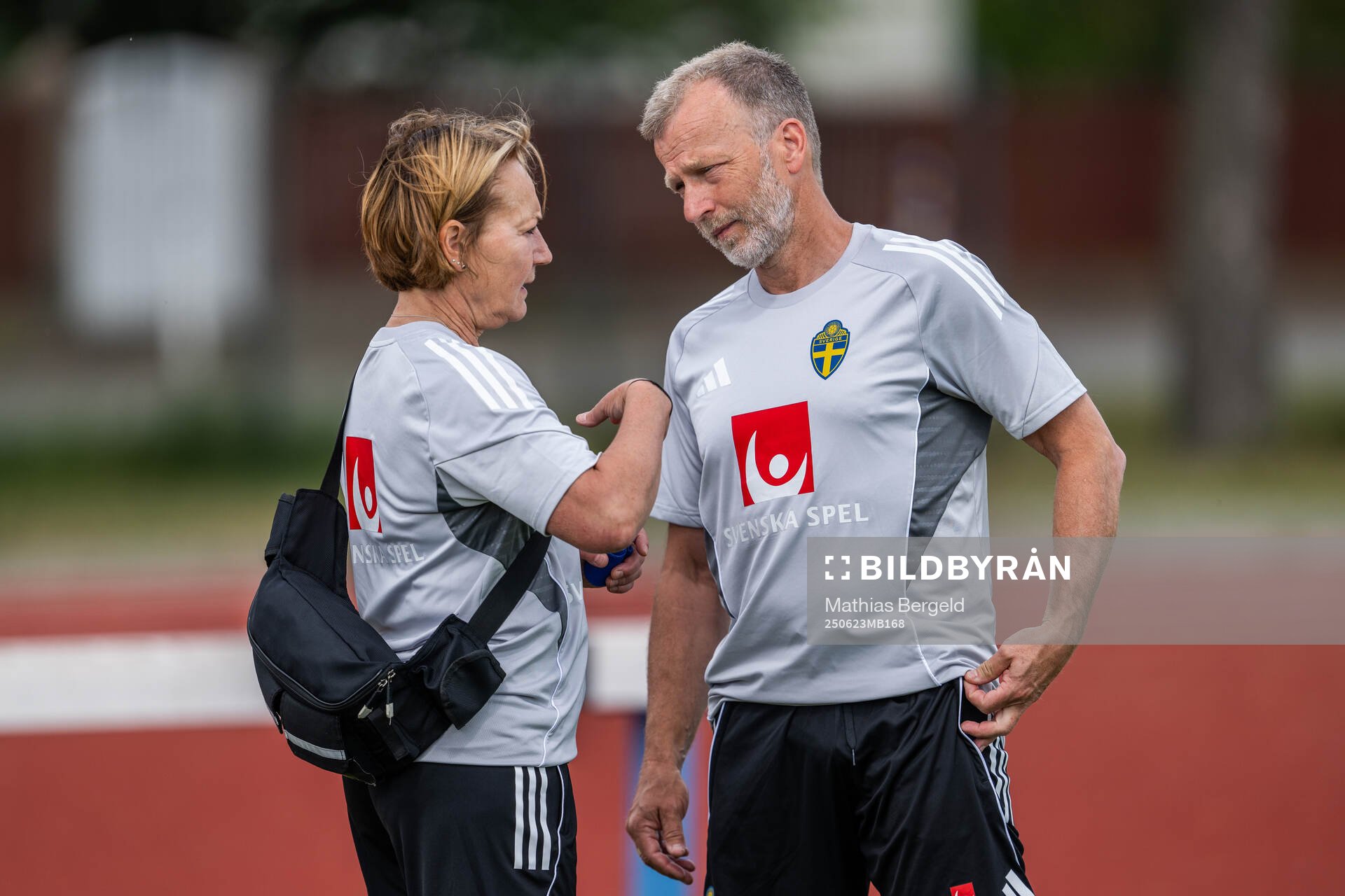 Physio Annica Näsmark and performance manager Pontus
