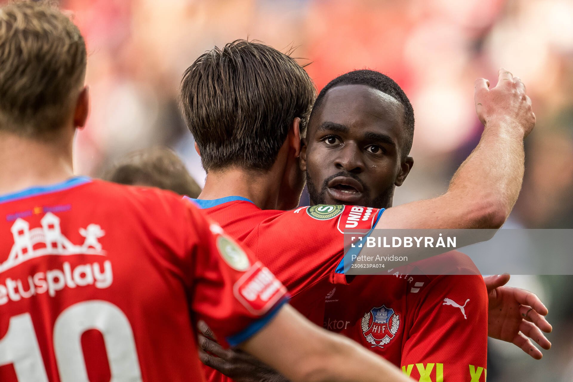 Helsingborgs Adam Akimey jublar