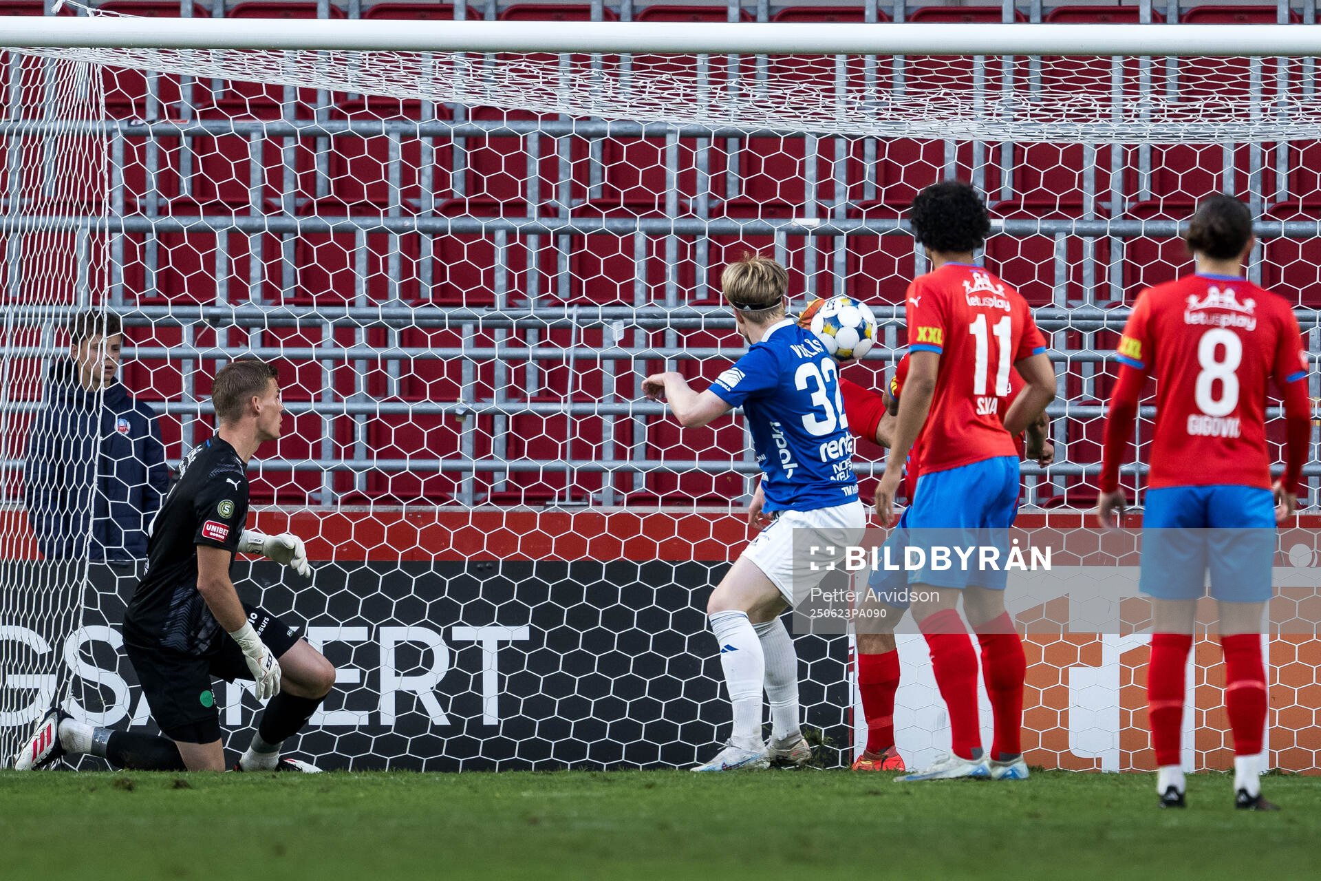 Umeå FCs Jörgen Voilås gör 4-1 bakom Helsingborgs