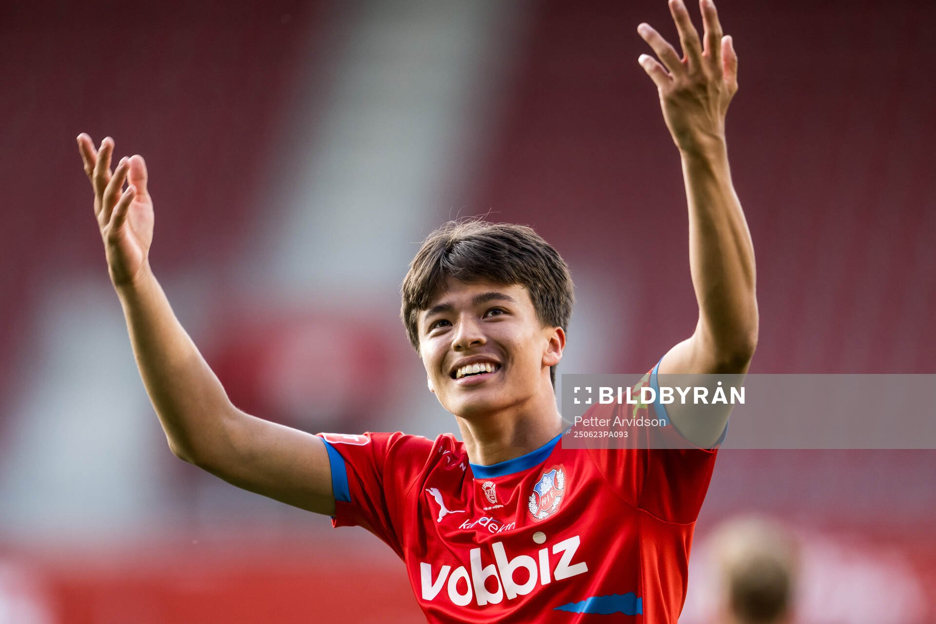 Helsingborgs Max Bjurström jublar