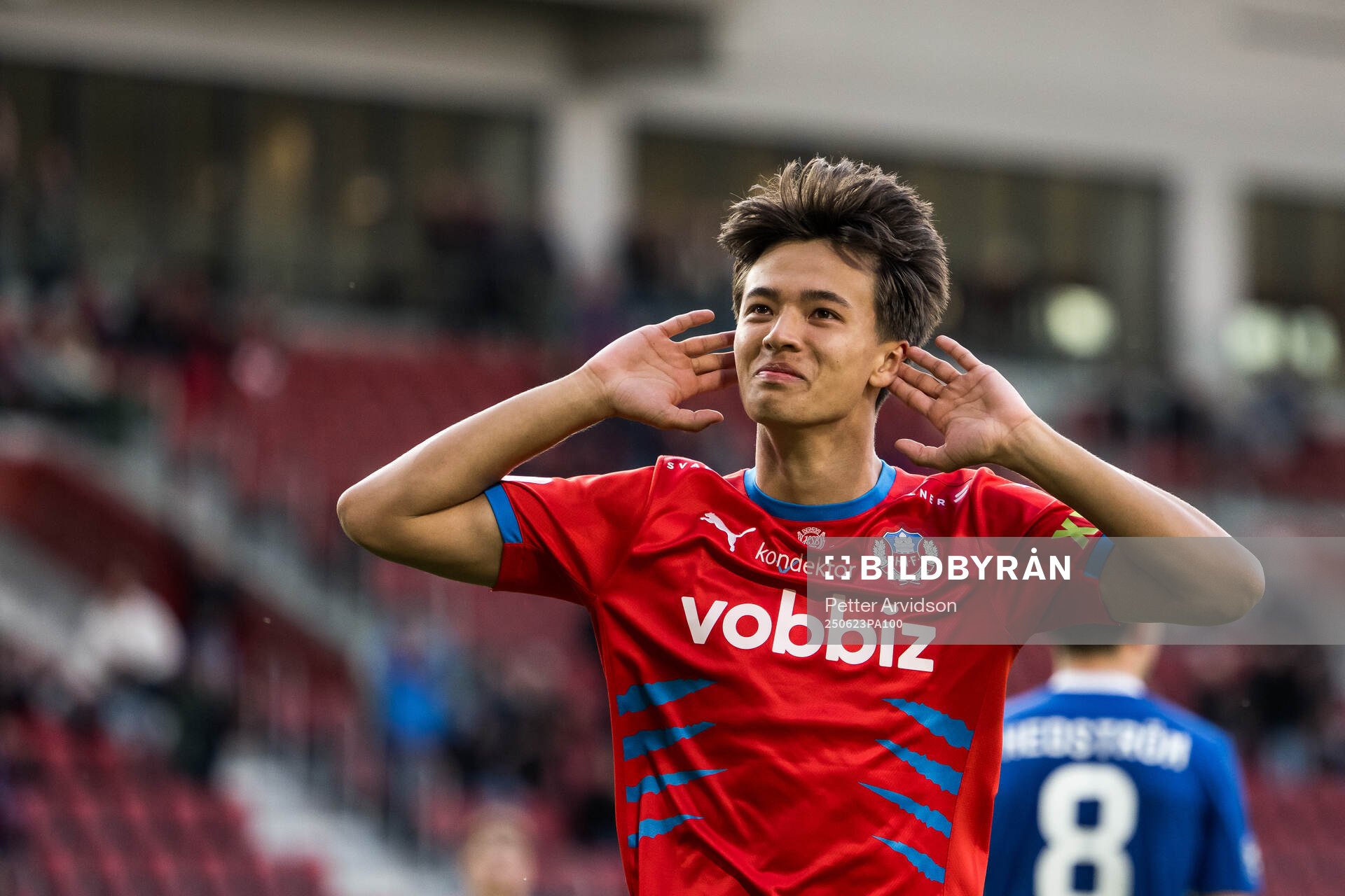 Helsingborgs Max Bjurström jublar