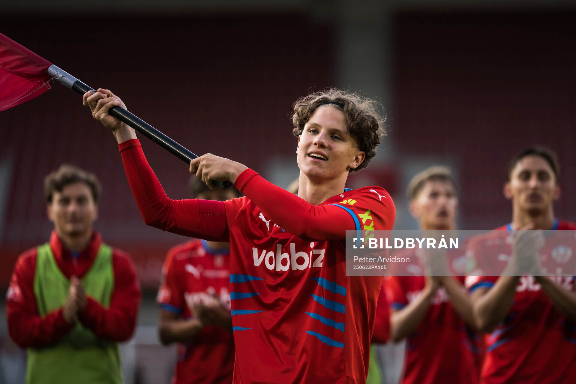 Helsingborgs Lucas Landgren Persson jublar