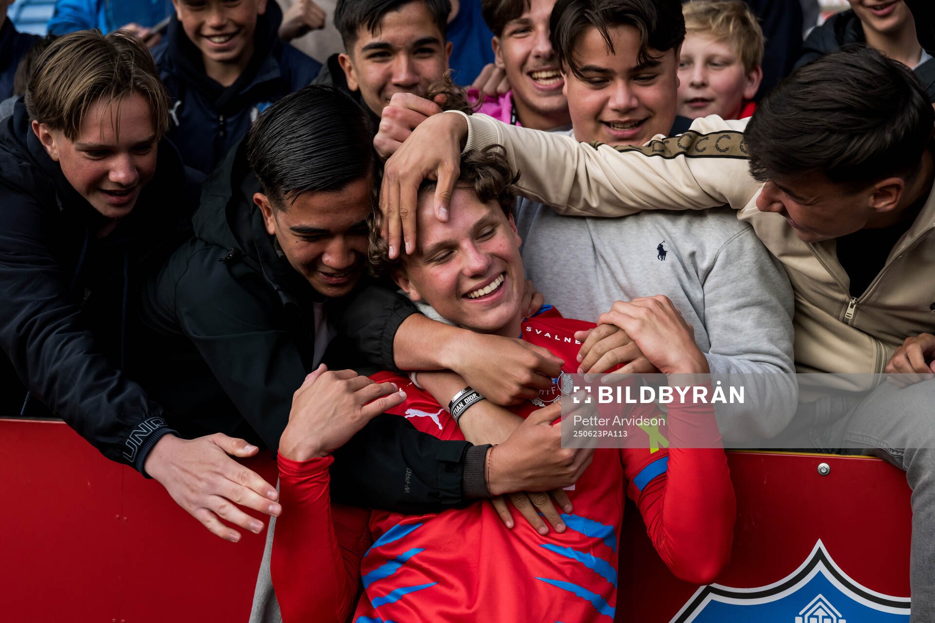 Helsingborgs Lucas Landgren Persson jublar