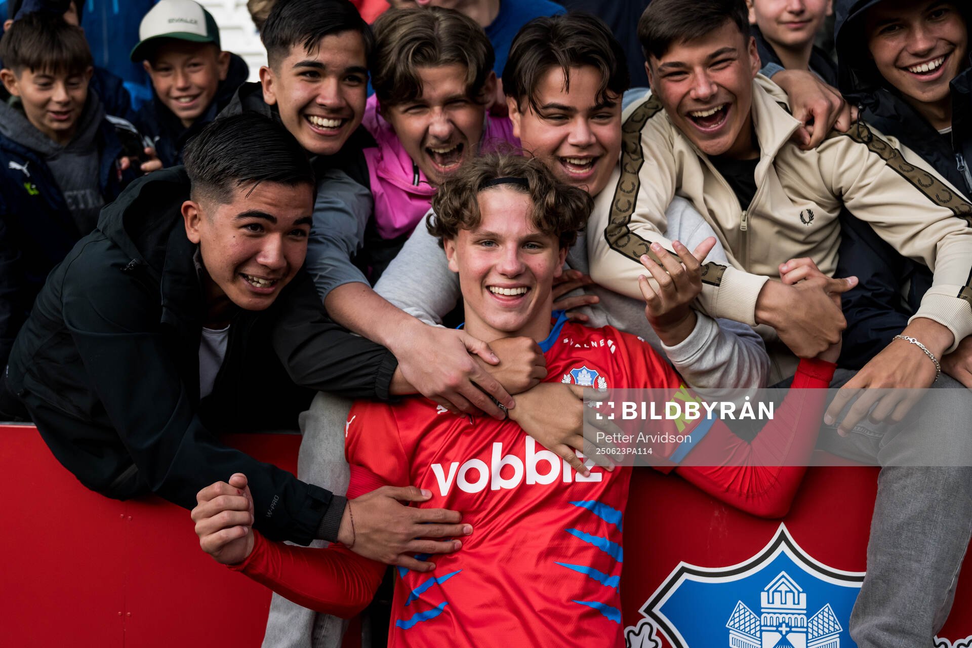 Helsingborgs Lucas Landgren Persson jublar