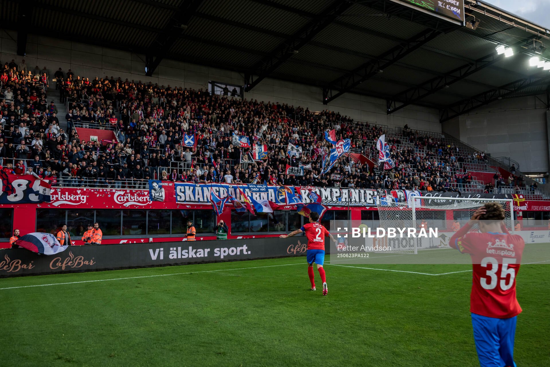 Helsingborgs Jon Birkfeldt och Lucas Landgren Persson