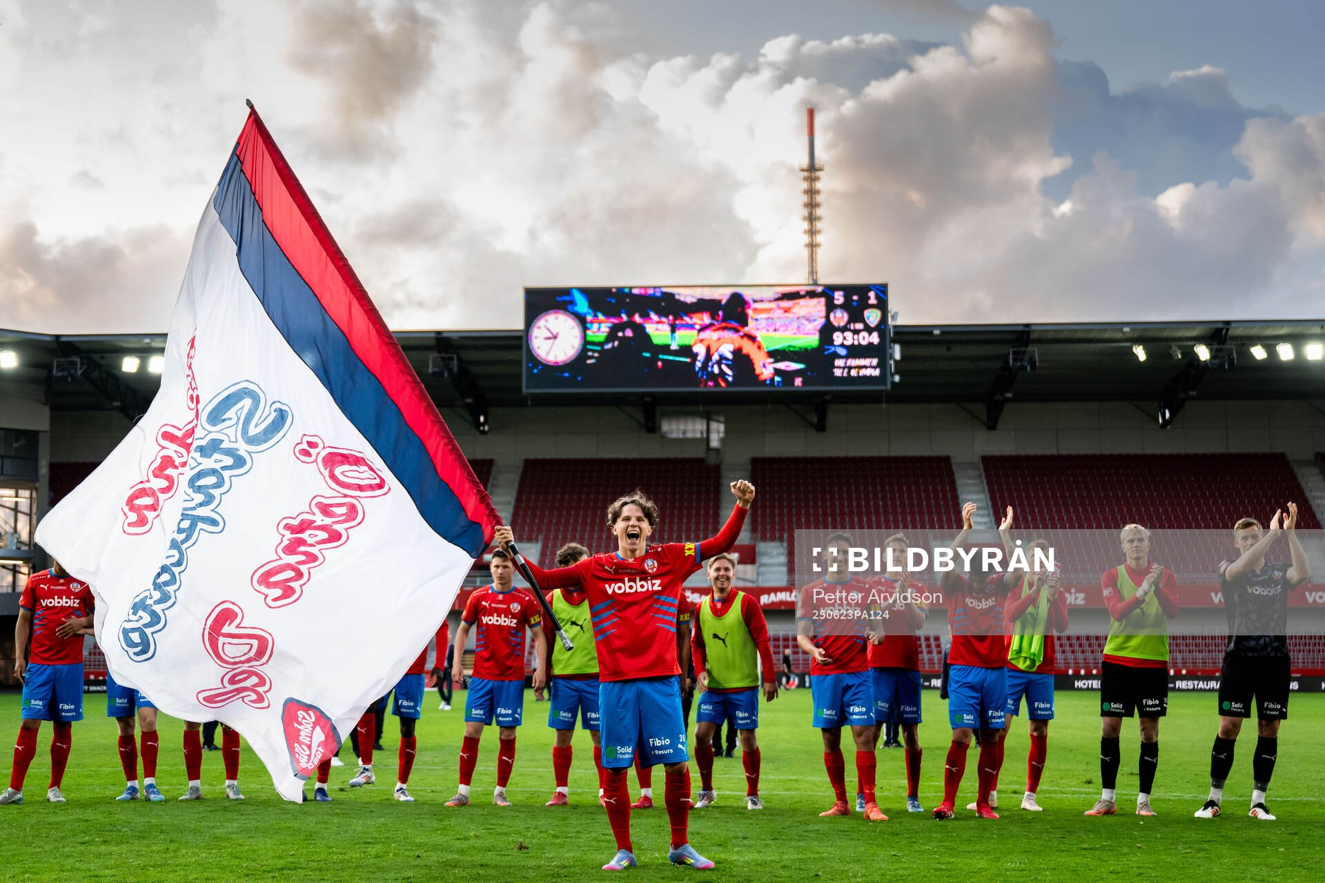 Helsingborgs Lucas Landgren Persson jublar