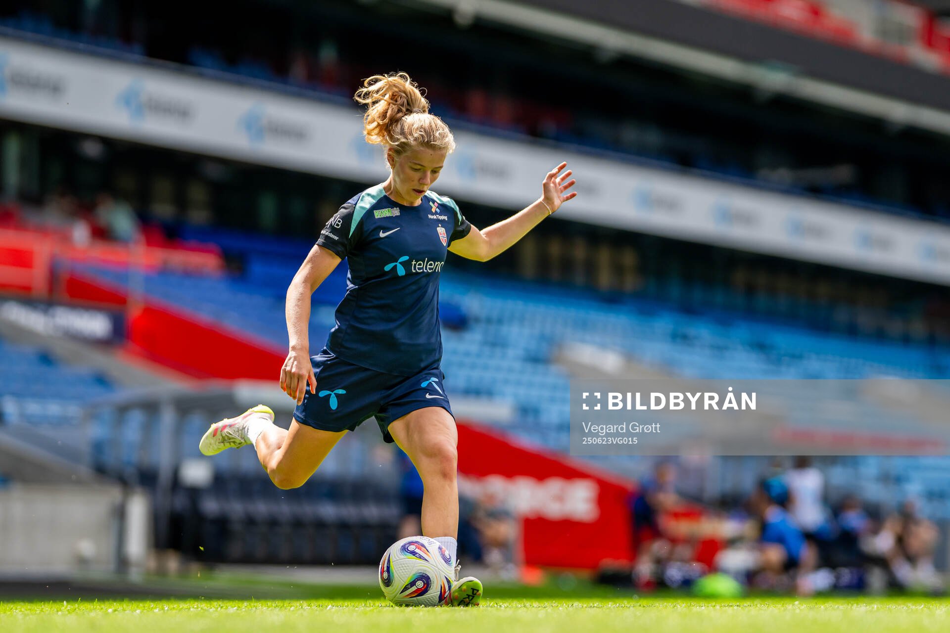 Justine Kielland of the Norwegian women's national football