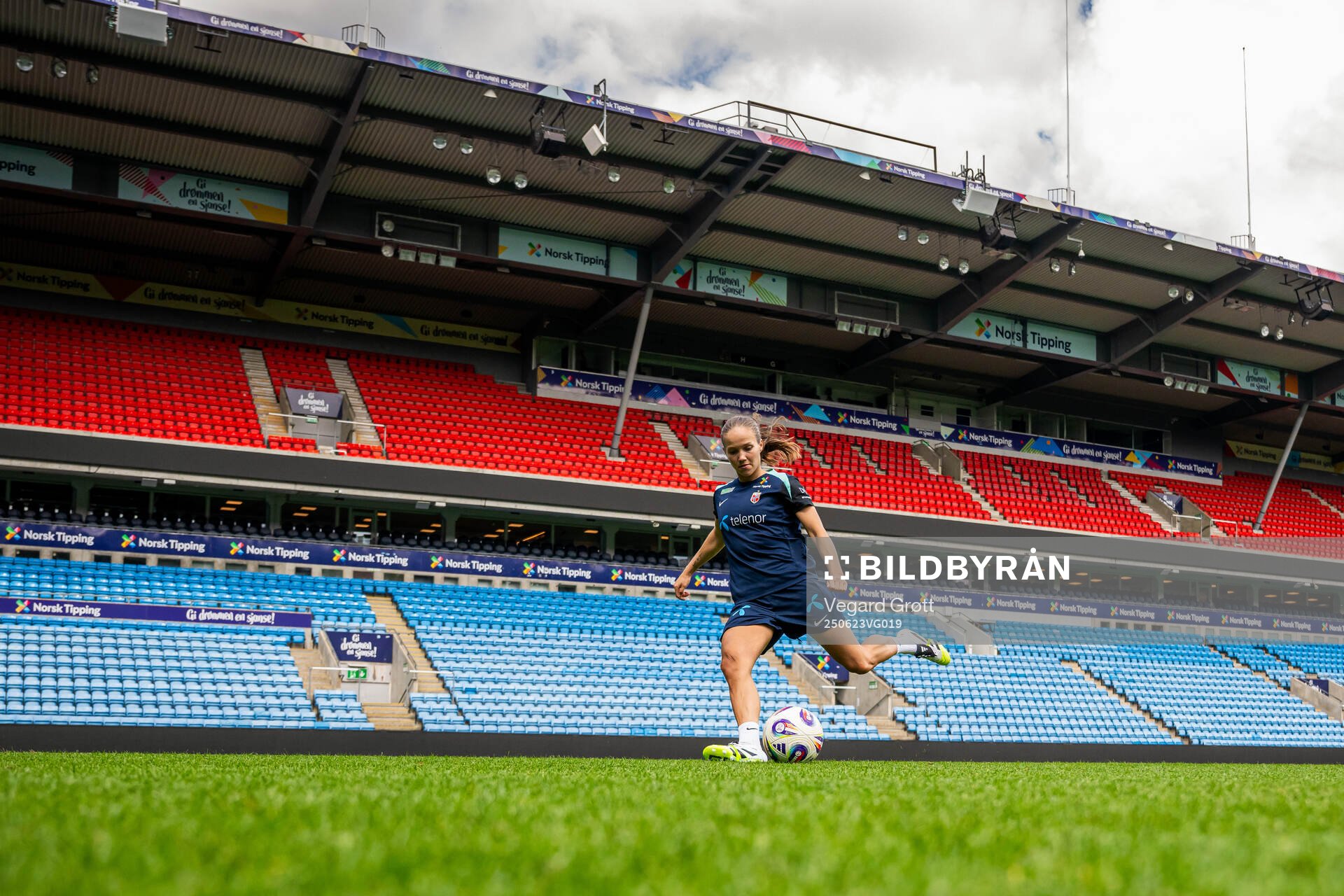Guro Reiten of the Norwegian women's national football team
