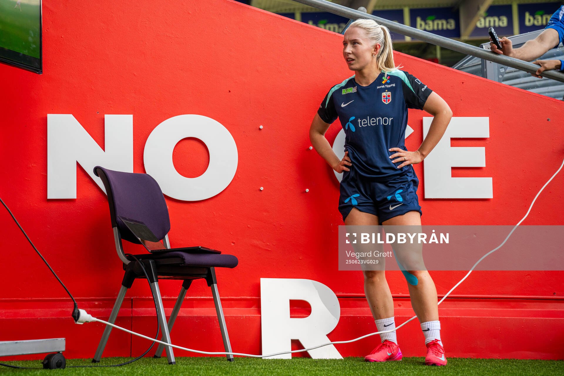 Thea Bjelde of the Norwegian women's national football team