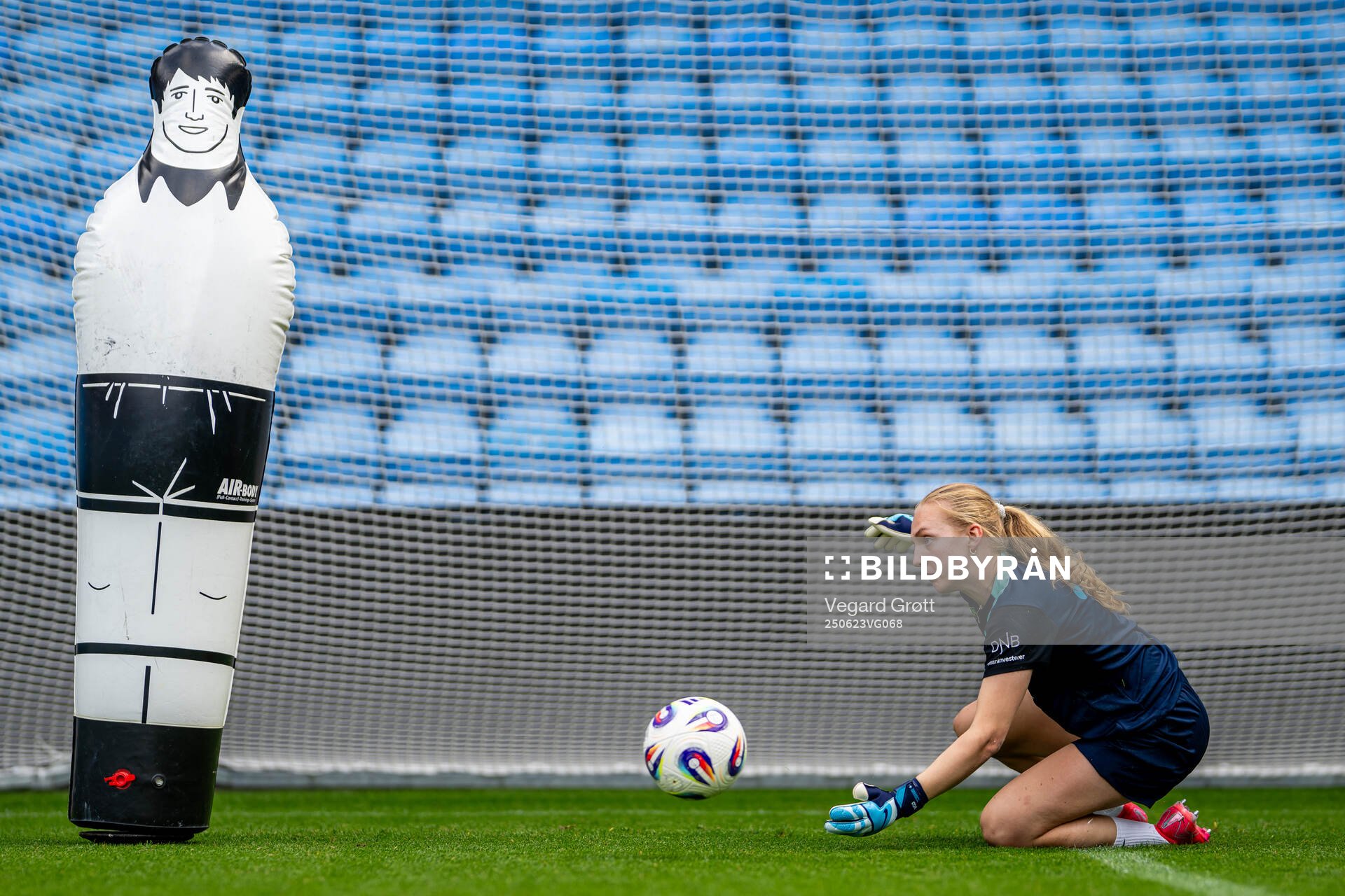 Goalkeeper Sunniva Skoglund of the Norwegian women's