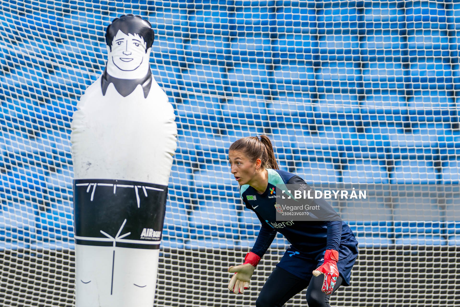 Goalkeeper Cecilie Fiskerstrand of the Norwegian women's