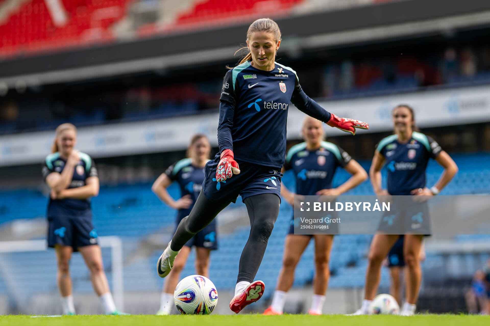 Goalkeeper Cecilie Fiskerstrand of the Norwegian women's