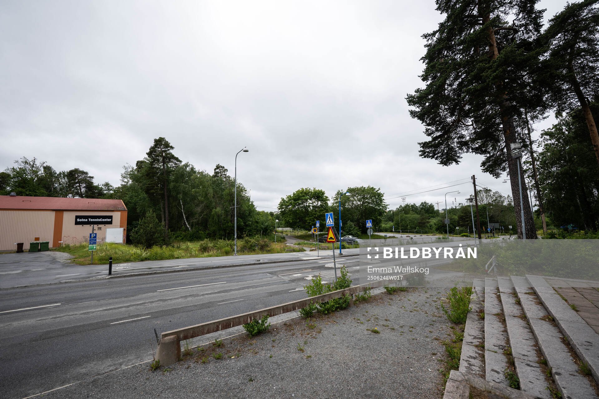 En generell vy över Solna Tenniscenter som angränsar till