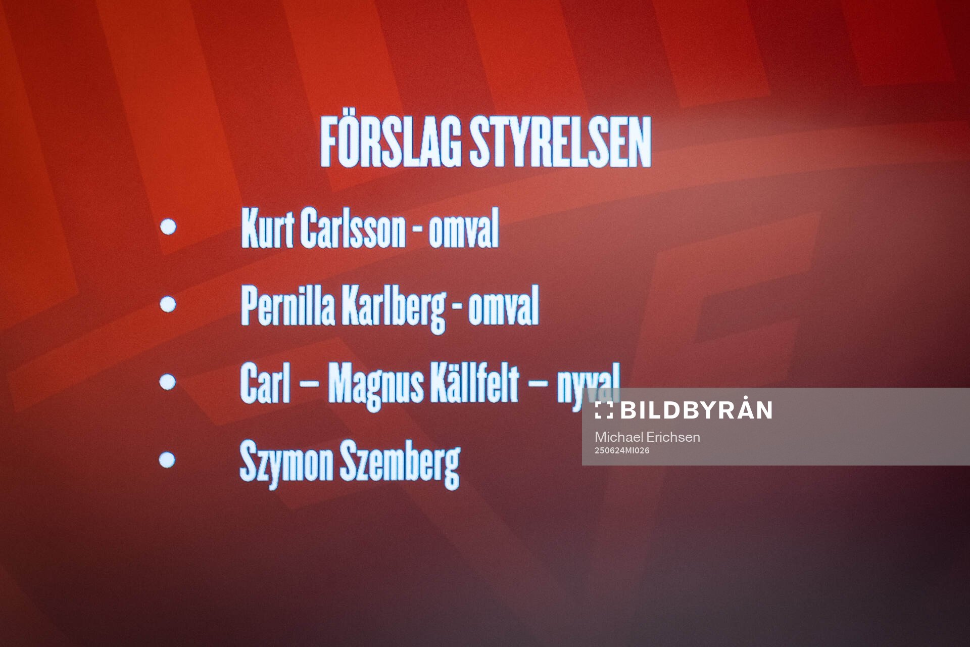 Förslag till ledamoter till Frölundas styrelse