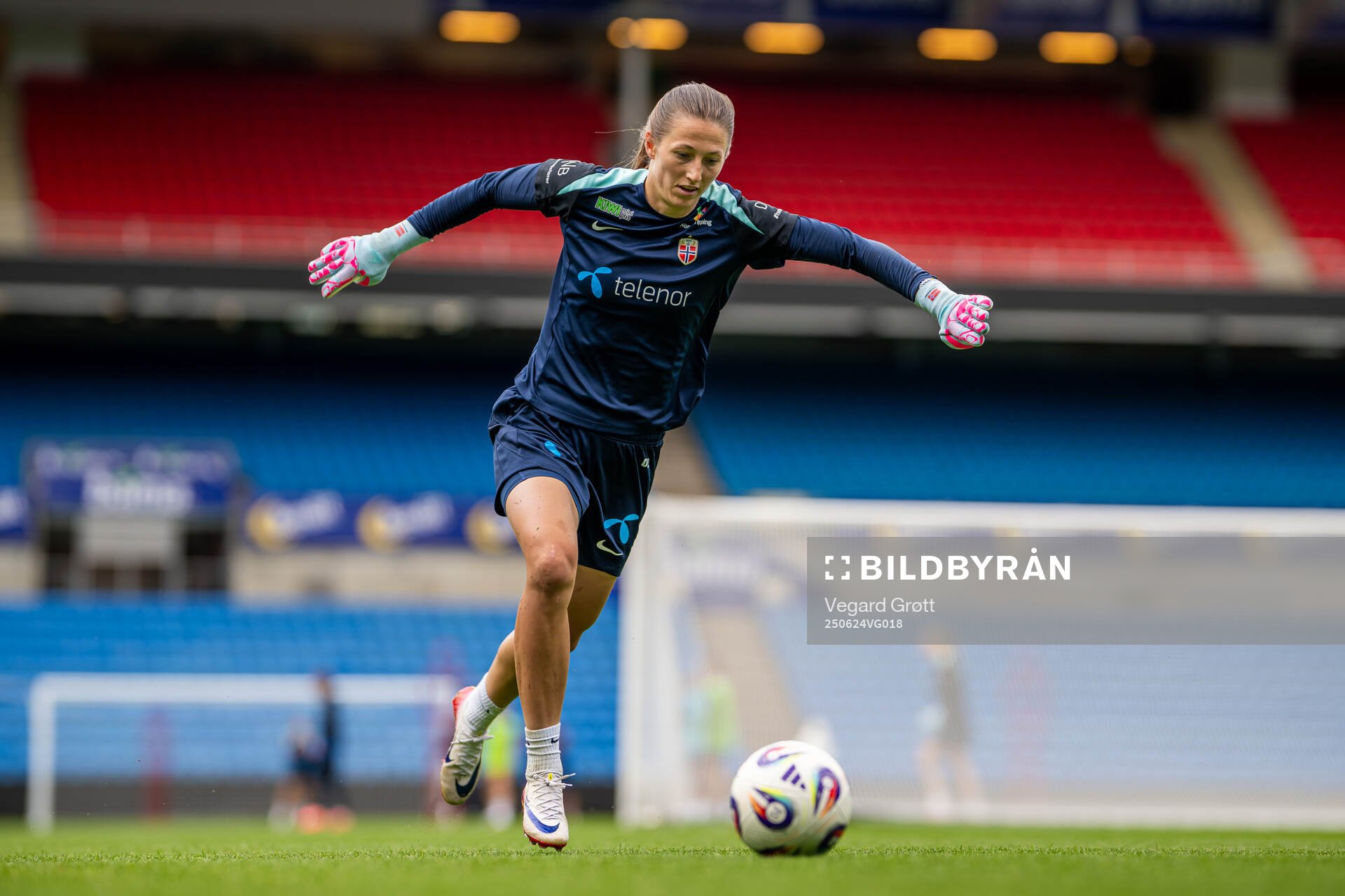 Goalkeeper Cecilie Fiskerstrand of the Norwegian women's