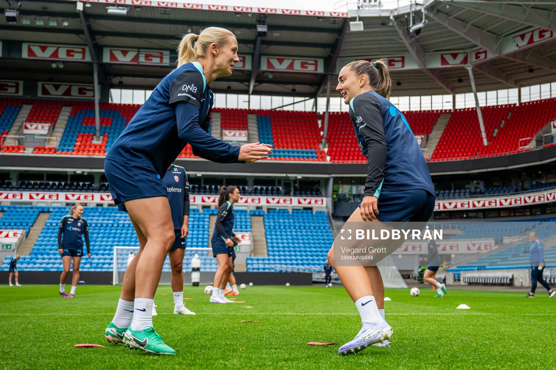 Lisa Naalsund and Vilde Bøe Risa of the Norwegian women's