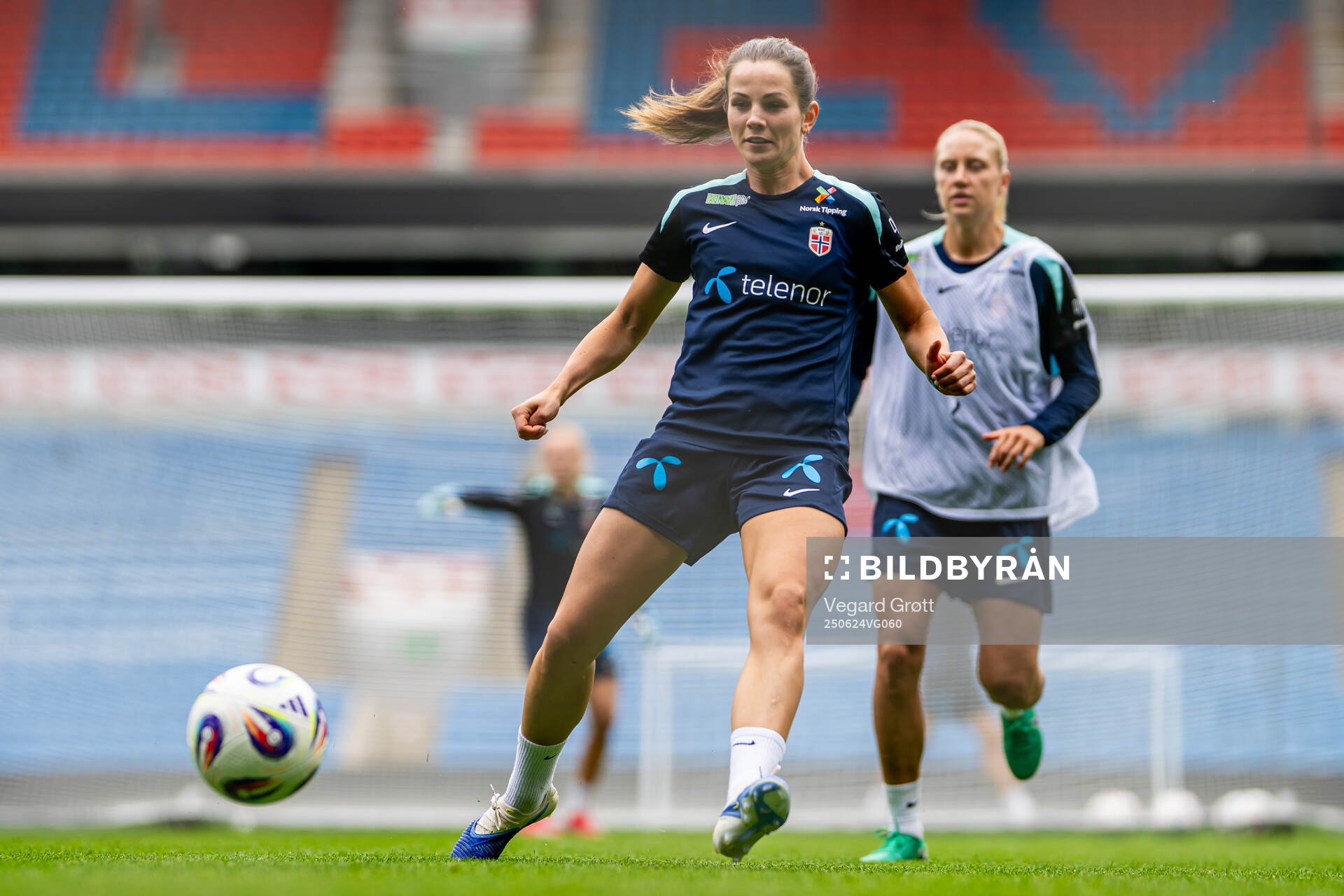 Tuva Hansen of the Norwegian women's national football team
