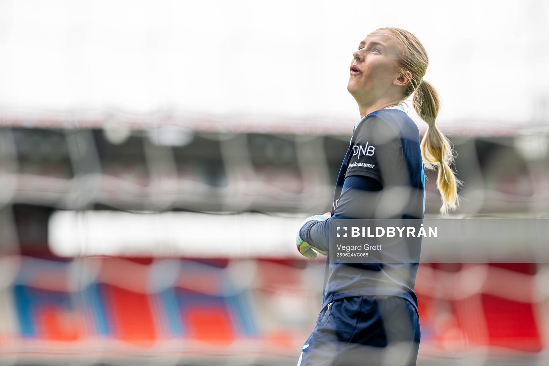Goalkeeper Selma Panengstuen of the Norwegian women's