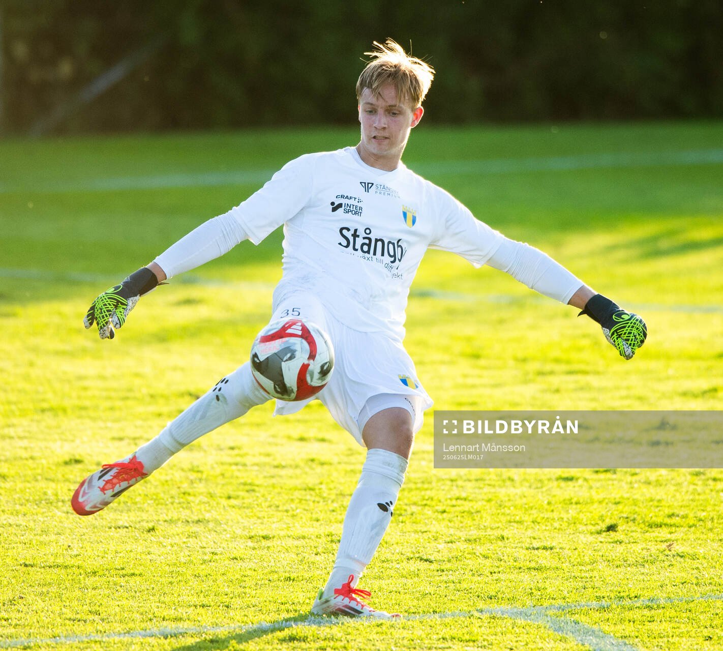 Torns målvakt Ture Fordham i matchen i division 2 mellan